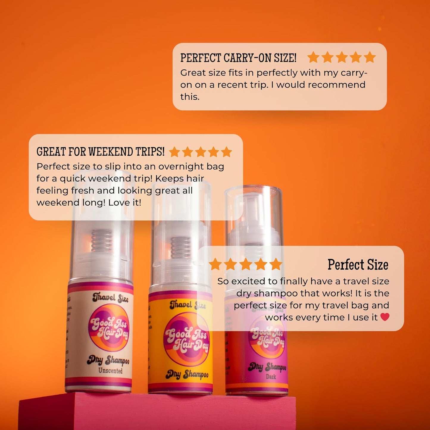 Good A Hair Day Dry Shampoo Powder – Non-Aerosol, Talc-Free, All-Natural – Absorbs Oil, Refreshes Hair Between Washes, Handmade in USA, Unscented, Travel Size