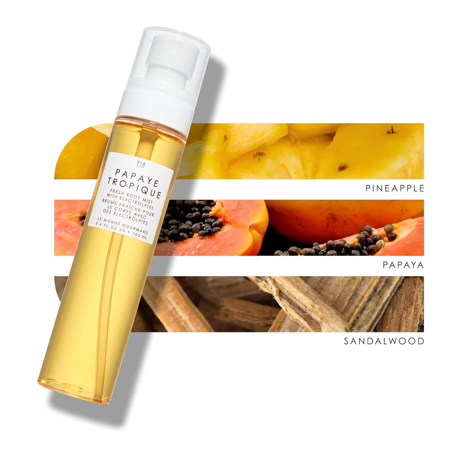 Le Monde Gourmand Papaye Tropique Fresh Mist - 3.4 fl oz (100 ml) - Fruity, Vibrant, Tropical Notes