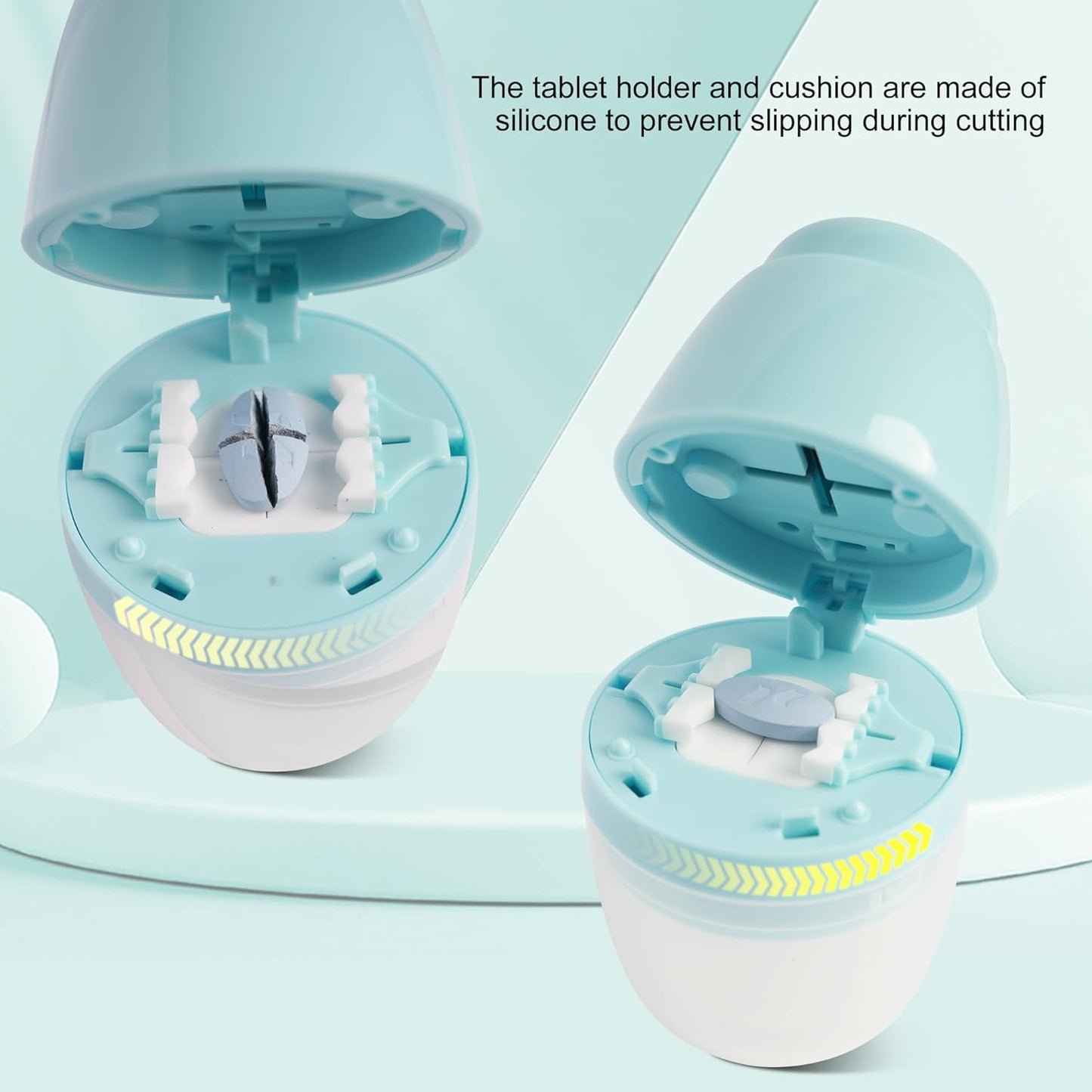 Multi-Function Pill Cutter, 1/2 and 1/4 Pill Splitter for Small and Tiny Pills,Portable and Adjustable Cutter,Storage Case