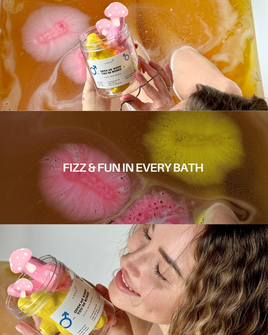 Funny Bath Bombs – Surprise Bath Bombs - Funny Gifts for Women – Gifts Set for Women – Spa Set – Birthday Gifts – Bachelorette Party Favors – Fruity Floral Scent