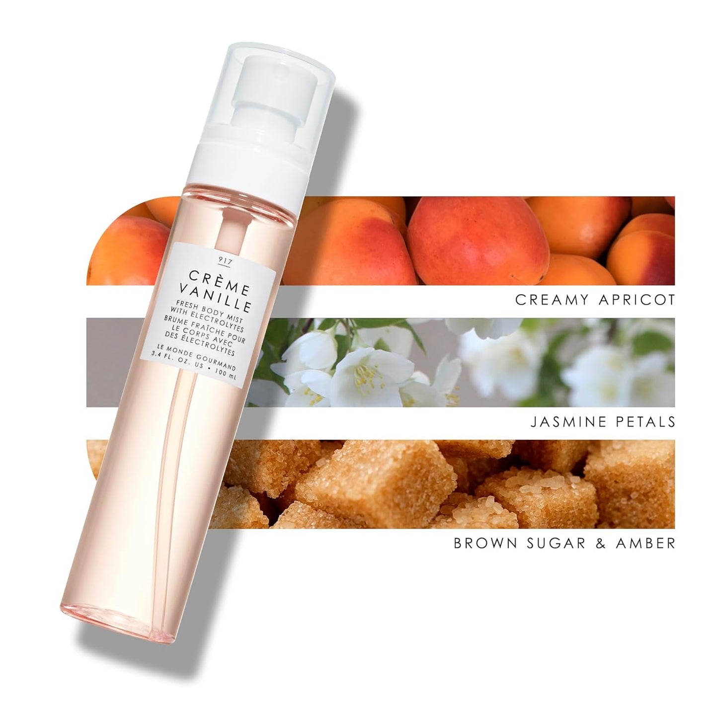 Le Monde Gourmand Crème Vanille Fresh Mist - 3.4 fl oz (100 ml) - Vanilla, Floral, Sweet Notes