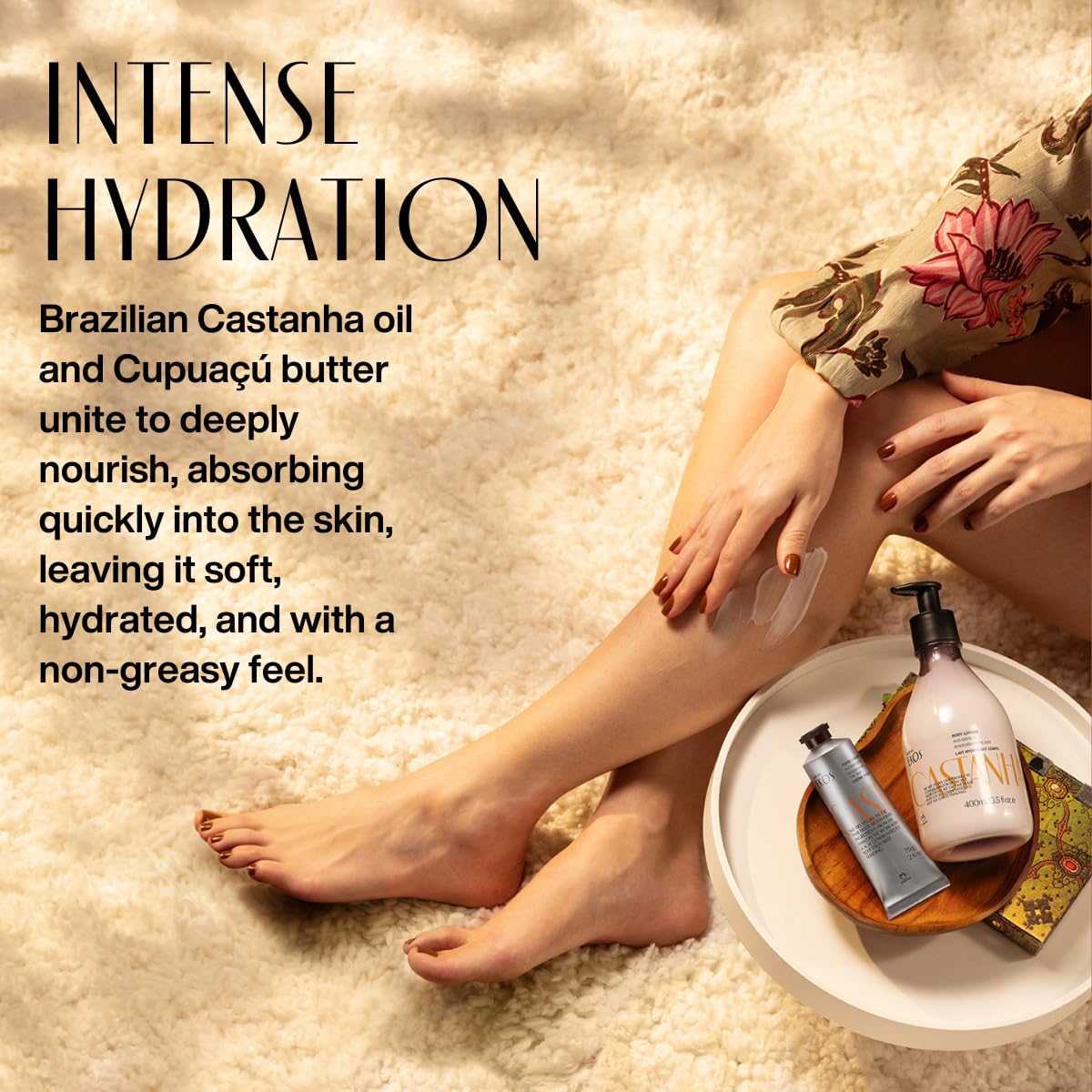 Natura - Brazil Nut Nourishing Foot Cream - Nourish & Soothe Dry Skin - Fast Absorbing - With Castanha Oil to Deeply Moisturize - Vegan & Cruelty-Free - 2.6 oz (75g)