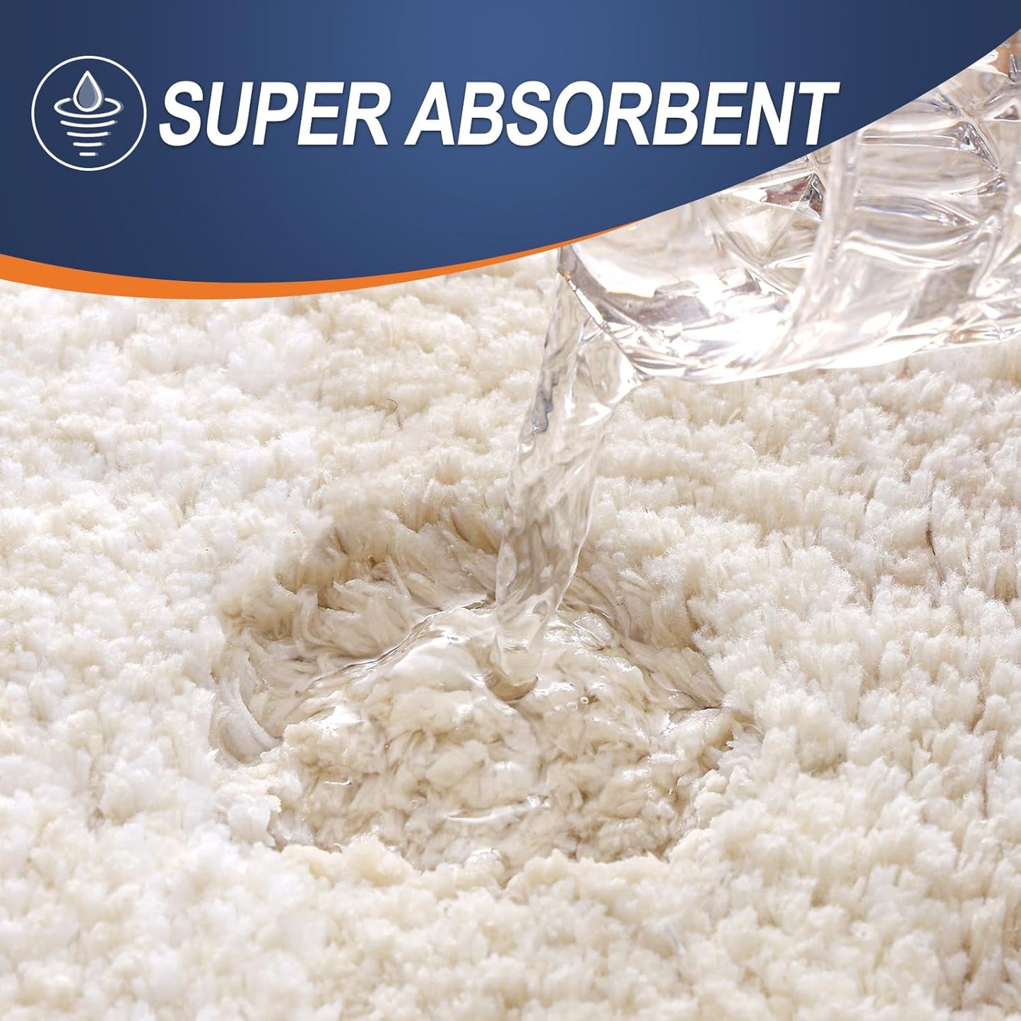 OLANLY Bathroom Rugs Mat 36x24, Extra Soft Absorbent Microfiber Bath Rugs, Rubber Backing, Quick Dry, Machine Washable Bath Mats for Bathroom Floor, Tub and Shower, Home Decor Accessories, Light Beige