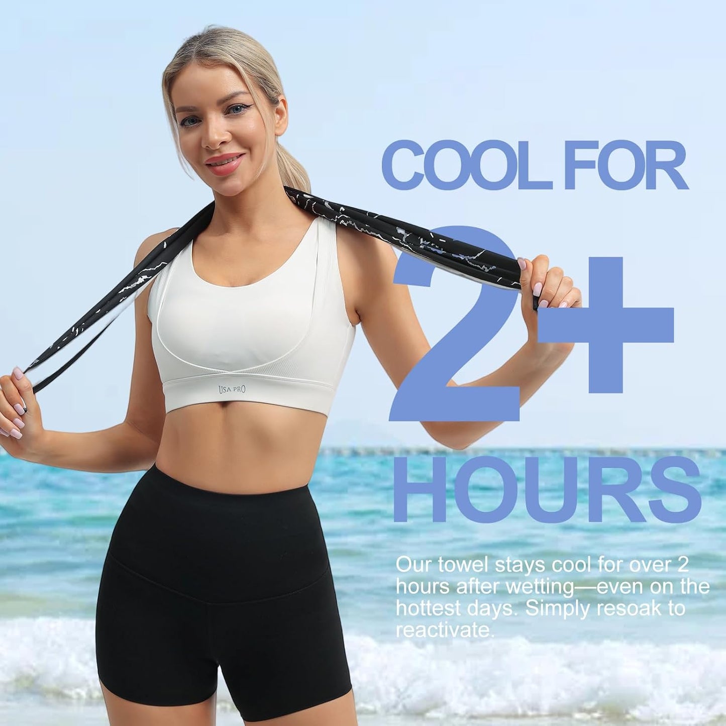 Cooling Towel, Ice Towel for Neck, Soft Microfiber Chilly Towel Stay Cool for Sports, Yoga, Running, Gym, Workout, Biking, Camping & Outdoor Activities 40"x12"