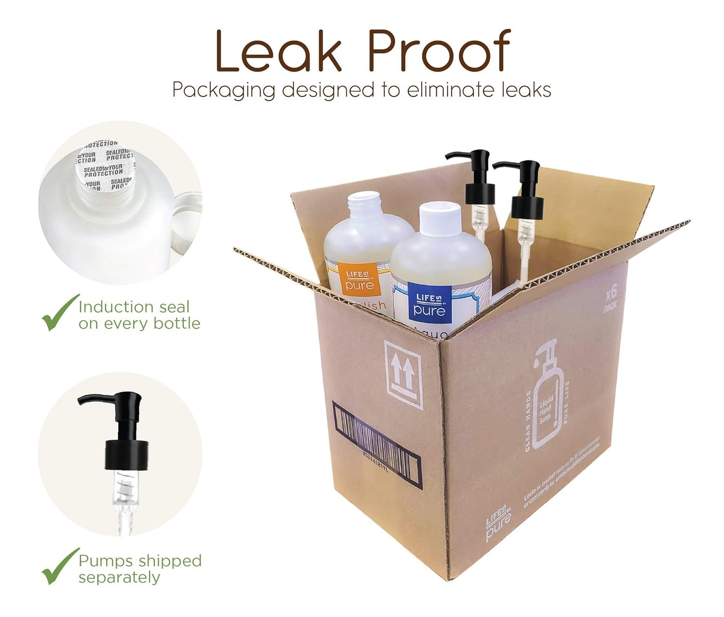 Life Is Pure, 6 Fresh & Soothing Scents, Variety Pack, Liquid Hand Soap, 12.5 fl oz