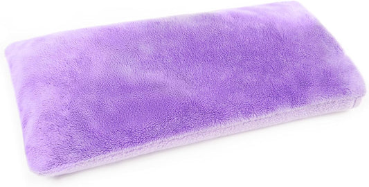 Microwave Heating Pad with Washable Cover, 6.5 X 12“ Microwavable Heating Pads for Neck and Shoulders and Back, Warm Compress for Knee, Muscles, Joints, Wrist, Abdomen (Purple)