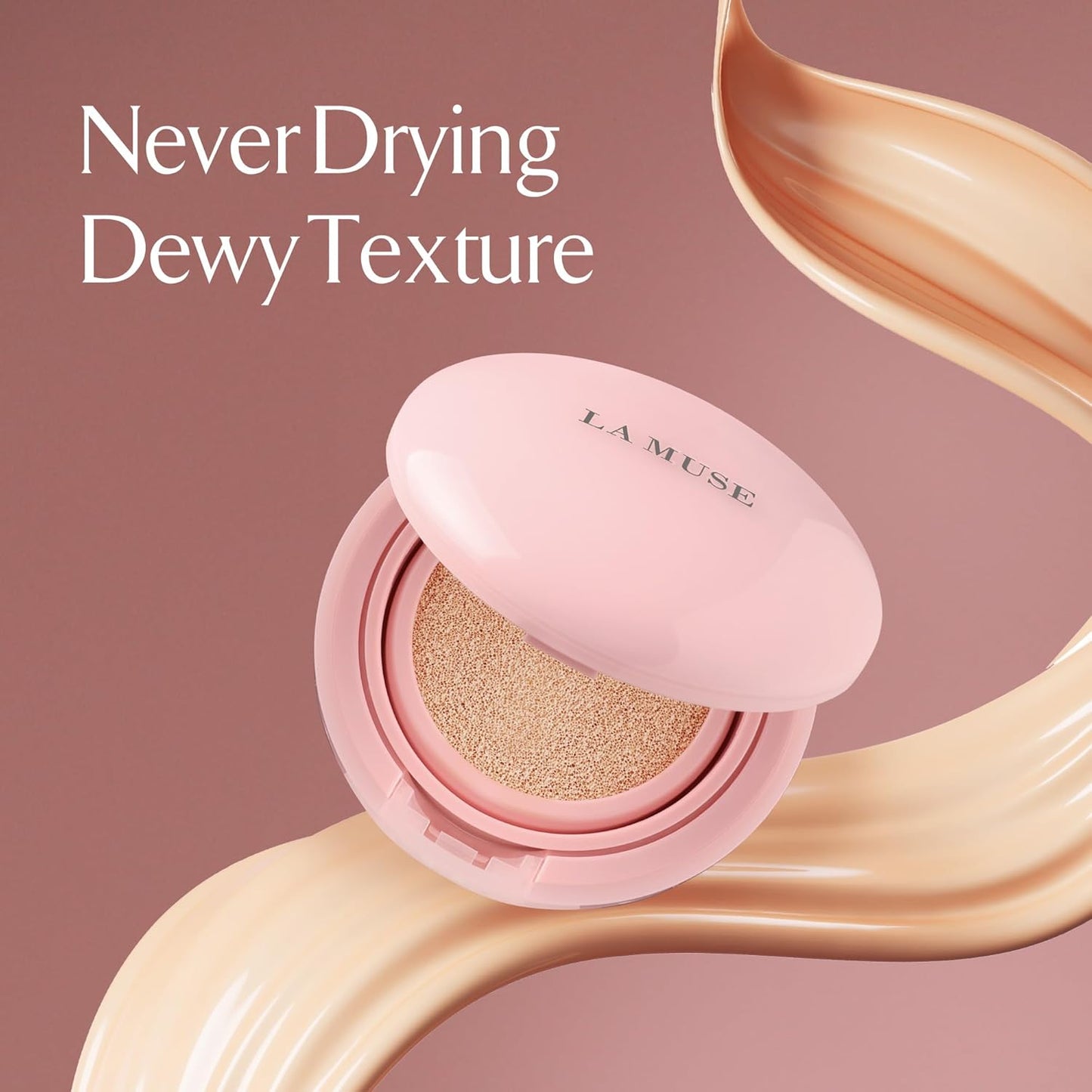 LA MUSE Korean Glow Cushion Foundation with PDRN(Refill) | Shade No.20 Pure Ivory for Fair Skin | 65% Hyaluronic Acid Hydration | Natural Radiant, Lightweight Coverage | Light-Medium Buildable Finish