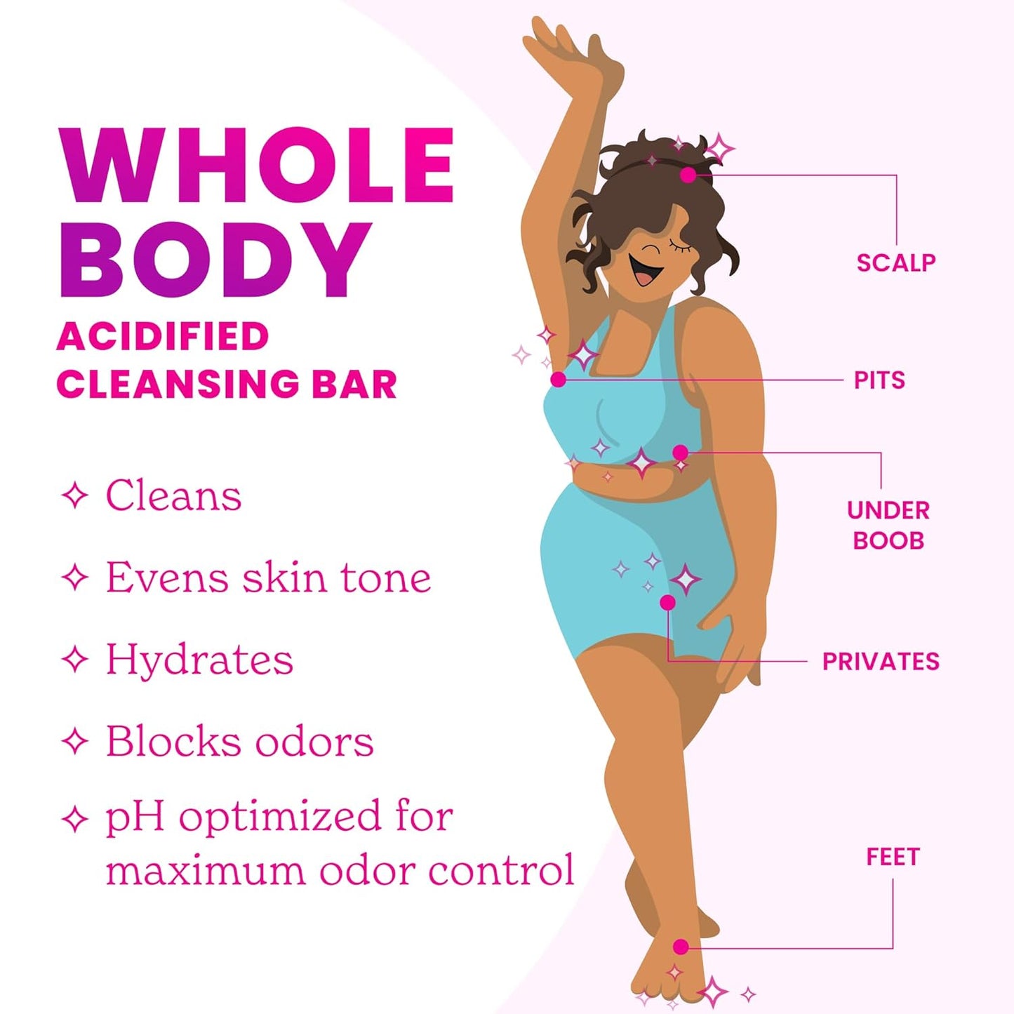 Lume Acidified Body Cleansing Bar - 24 Hour Odor Control - Removes Odor Better Than Soap - Moisturizing - No SLS or Parabens - OB/GYN Developed - 8.5 Ounce, 3 Pack (Tangerine, Lavender, & Unscented)