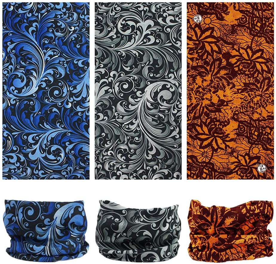 Headband Neck Gaiter Head Wrap Headwear Face Mask Magic Scarf Bandana for Men and Women