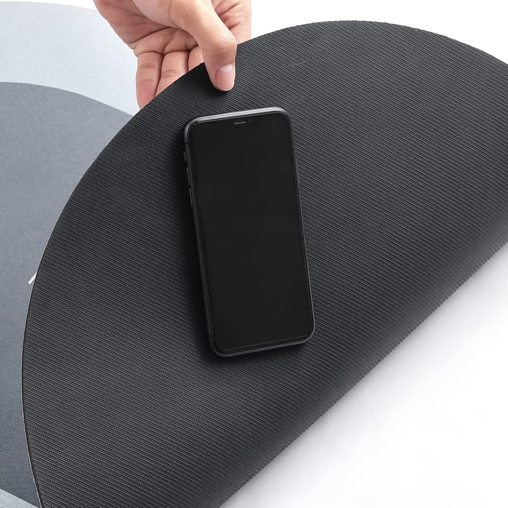 HelloTree 2Pcs Ultra Soft Napa Skin Bath Mat and U-Shaped Toilet Rug, Water Absorbent and Non Slip Shower Bath Rug for Bathroom, Tub and Shower - 20"x32"+20"x24", Blue