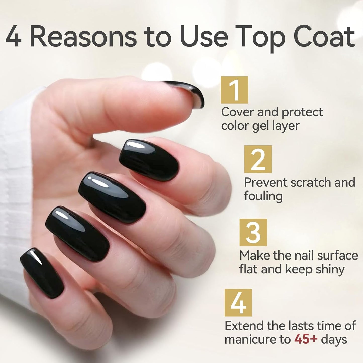 Born Pretty Glossy Top Gel, Clear Builder Nail Gel for Nails, 8 in 1 Nail Strengthener in a Bottle, Builder Extension Gel for Nails Shine Finish and Long Lasting Nail Protection Soak Off 15ml 2pcs