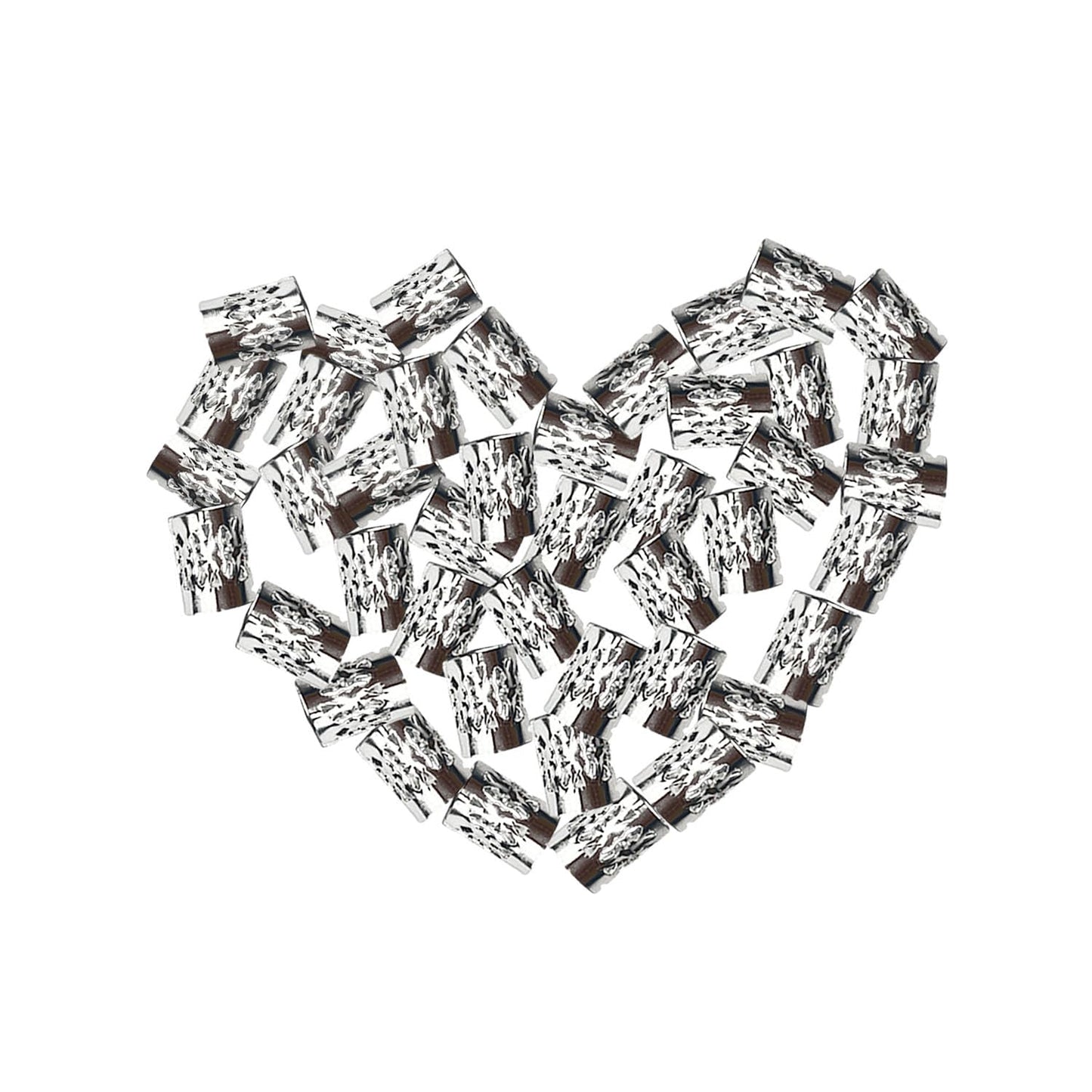 SEVENHEAD 50 Pcs Dreadlock Beads Hair Accessories Hair Rings Adjustable Cuffs Braiding Hair Decoration Clips Metal Hair Decoration for Braids(Silver)