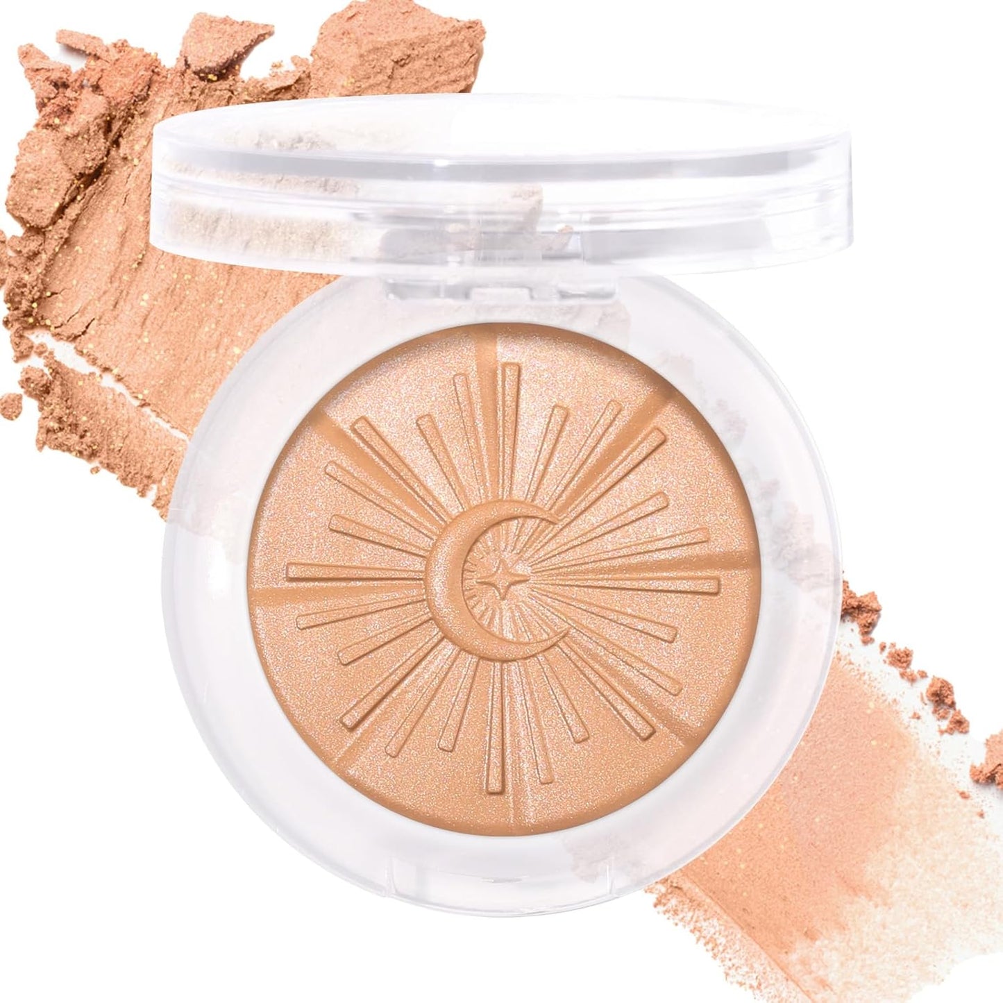UCANBE Glow Bronzer, Long-Lasting Baked Shimmer Bronzing Powder - 01 Bronzer, Lightweight & Buildable Warm Satin Finish, Luminous Contour for Face, Cheeks and Body