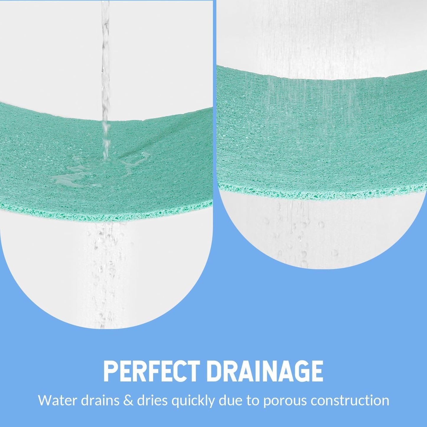 Non-Slip Bathtub Mat, Anti Slip Shower Mat, Fast Drying Bathtub Mats, Foot Scrubber Mat, Anti Slip Mat for Tub, Floor, Bathroom, Kitchen, Home, Hotel (Light Green 40"×16")