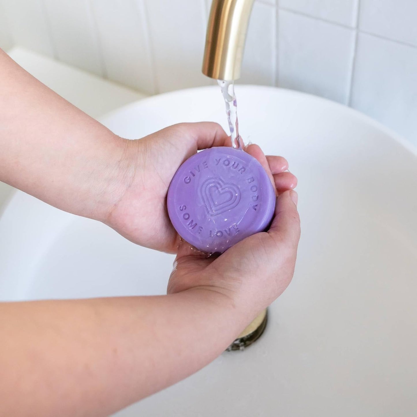 ANIHANA Feel-Good Soap 3 Pack with Coconut Oil and Shea Butter, Gentle Cleansing, Paraben Free, Cruelty Free, Refreshing Lavender Love Scent, 4.2 oz each