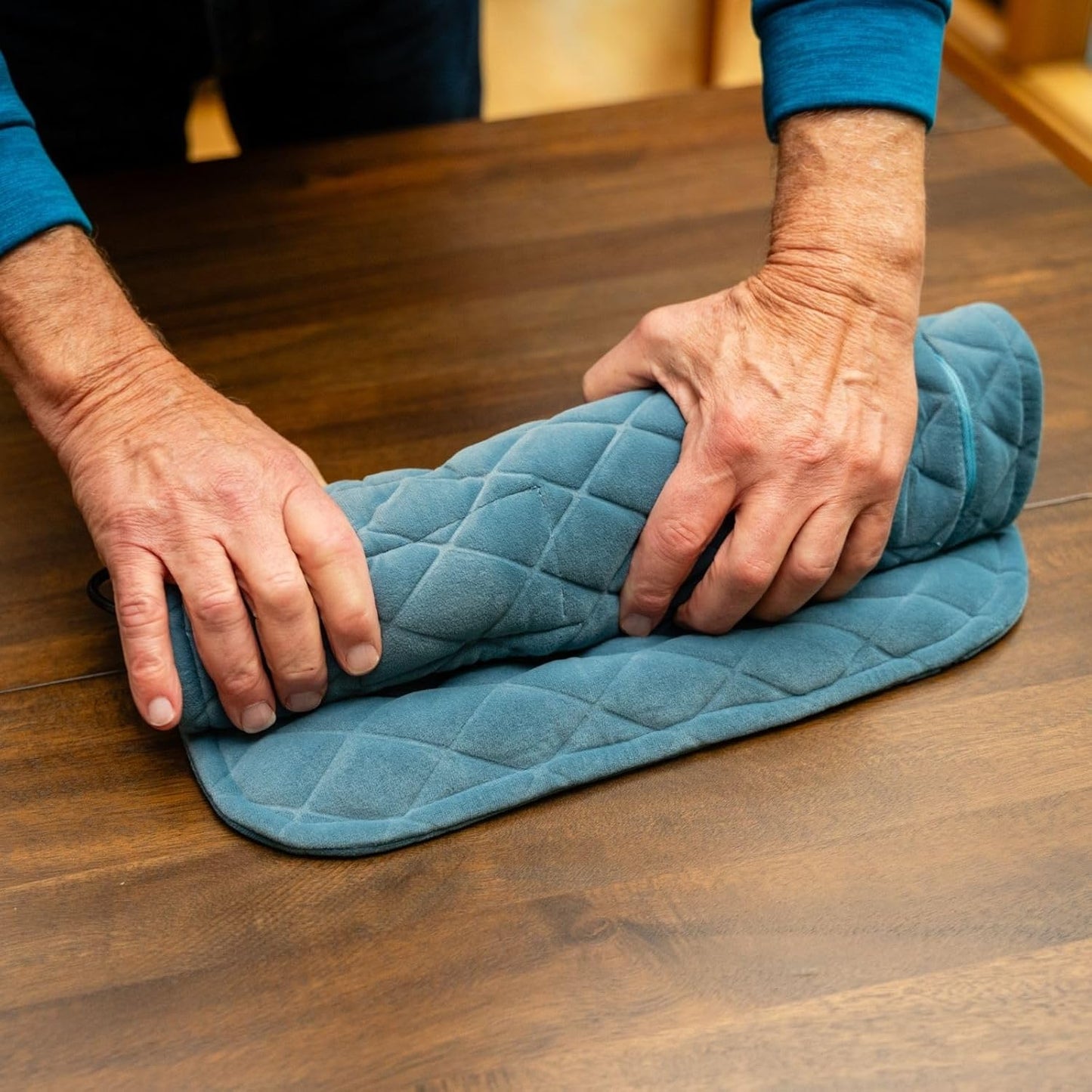 Relaxed Travelers' Bliss Massage Cushion - Massagers - Travel Essentials - Leg and Lower Back Pain Relief - Chair Leg & Back Massager - Custom Settings