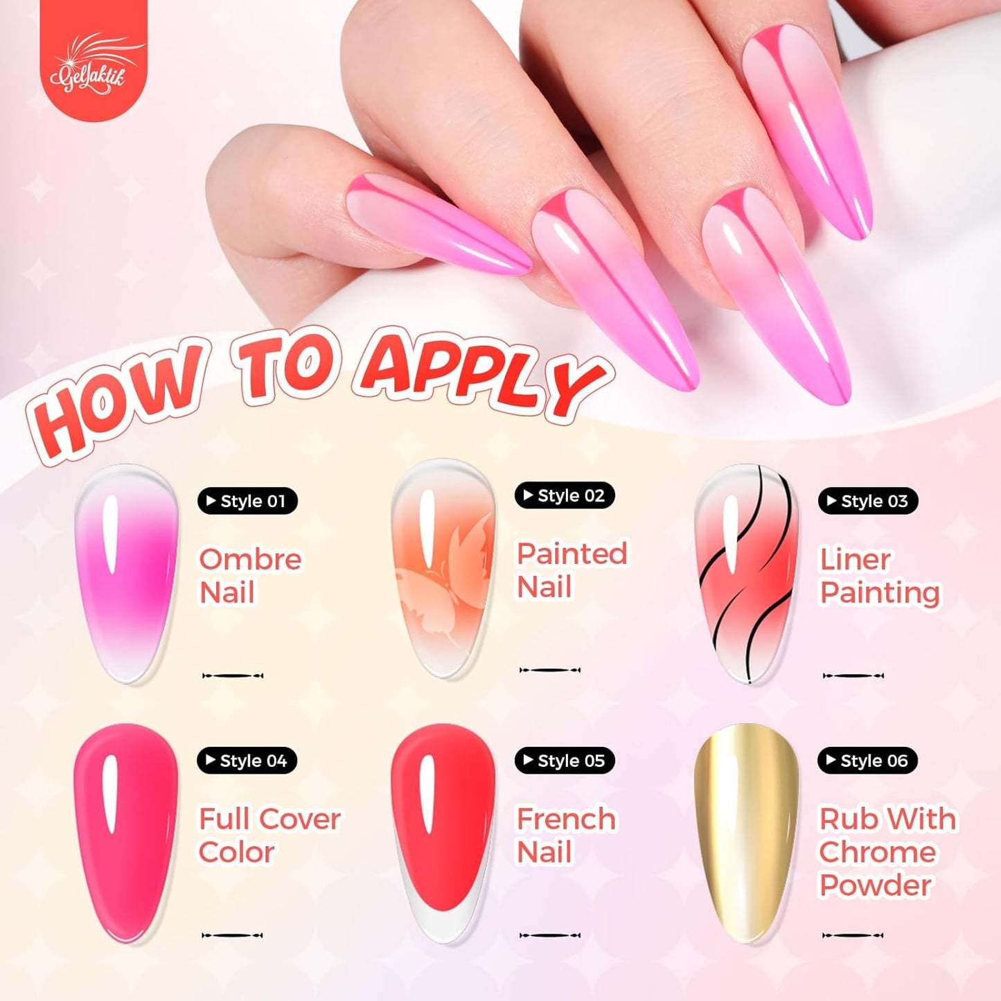 Sponge Pat Painting Gel, 20 Colors Neon Gradient Ombre Gel Nail Polish for French Manicure, Blooming Aura Nails with Sponge Applicators, No Wipe UV/LED Curing DIY Nail Art Palette