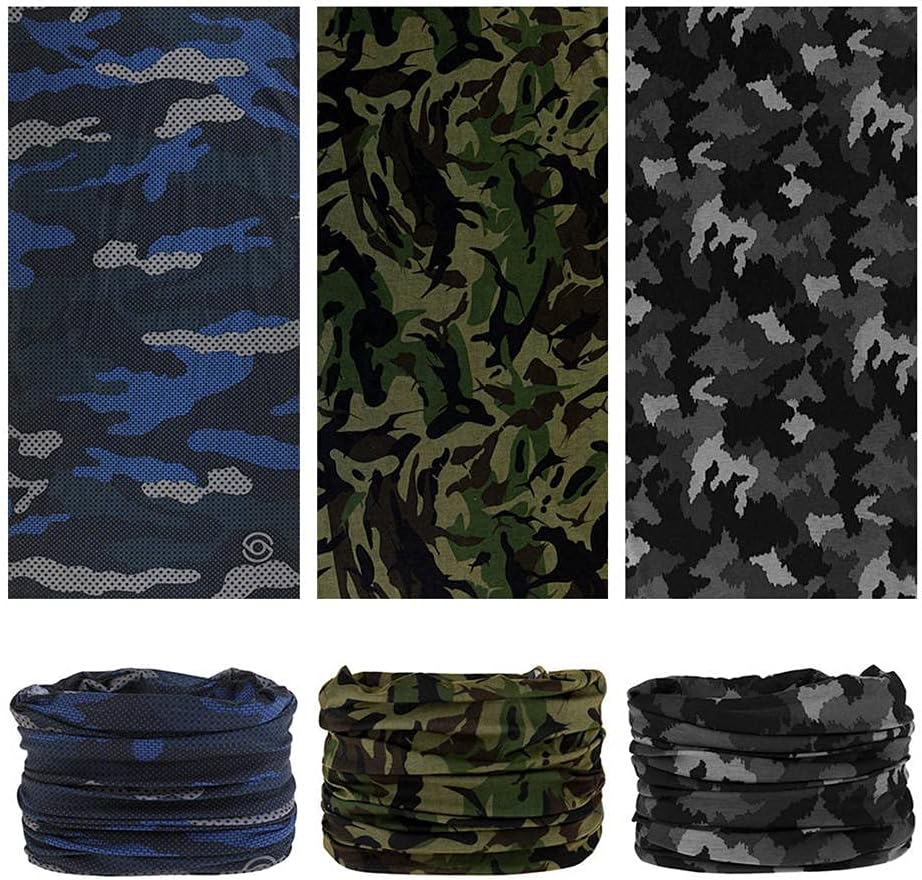 Headband Neck Gaiter Head Wrap Headwear Face Mask Magic Scarf Bandana for Men and Women