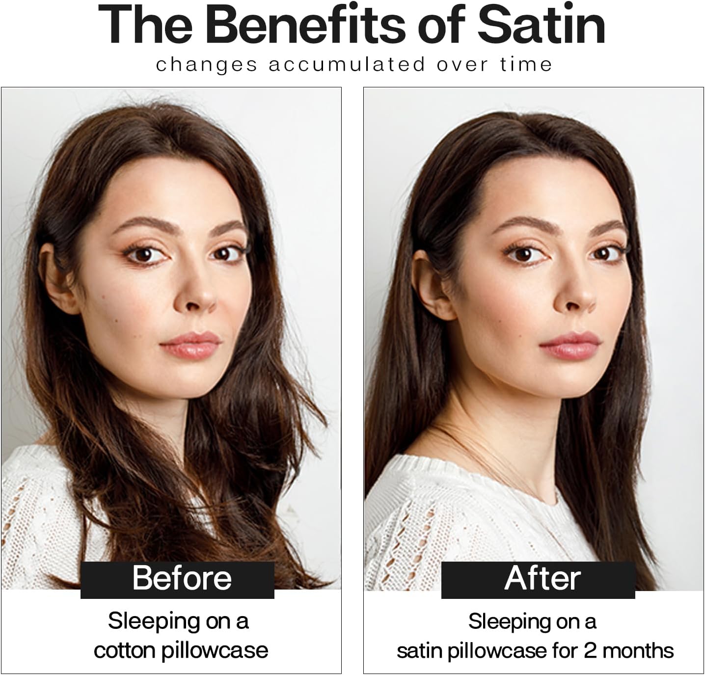 MR&HM Satin Pillowcase for Hair and Skin, Silk Satin Pillowcase 2 Pack, Queen Size Pillow Cases Set of 2, Silky Pillow Cover with Envelope Closure (20x30, Floral Bird)