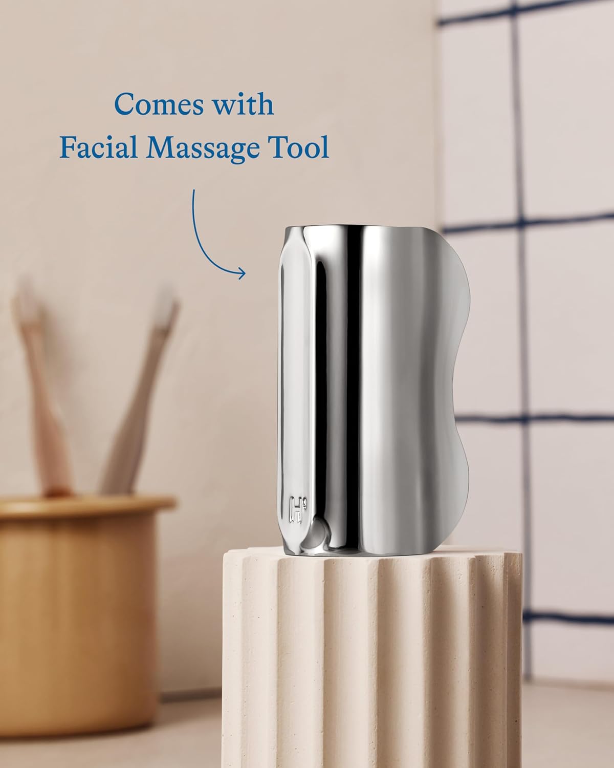 Harry's Cooling Eye Kit for Men - Gua Sha Depuffing Facial Massage Tool and Cooling Eye Stick