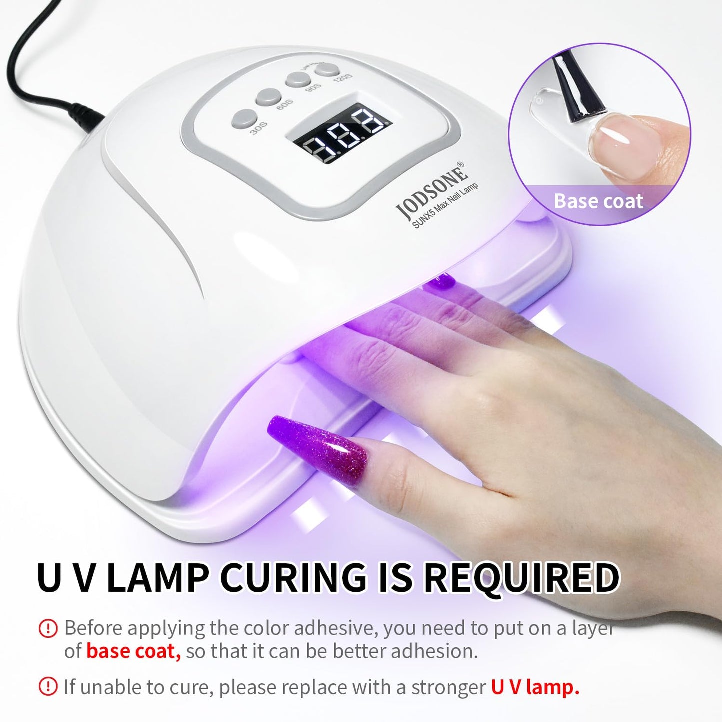 JODSONE 10ml Gel Nail Polish Set Red Glitter 6Colors Glitter Rose Red Gel Polish Lacquer Glossy Art for Nail and Salon Need U V Lamp