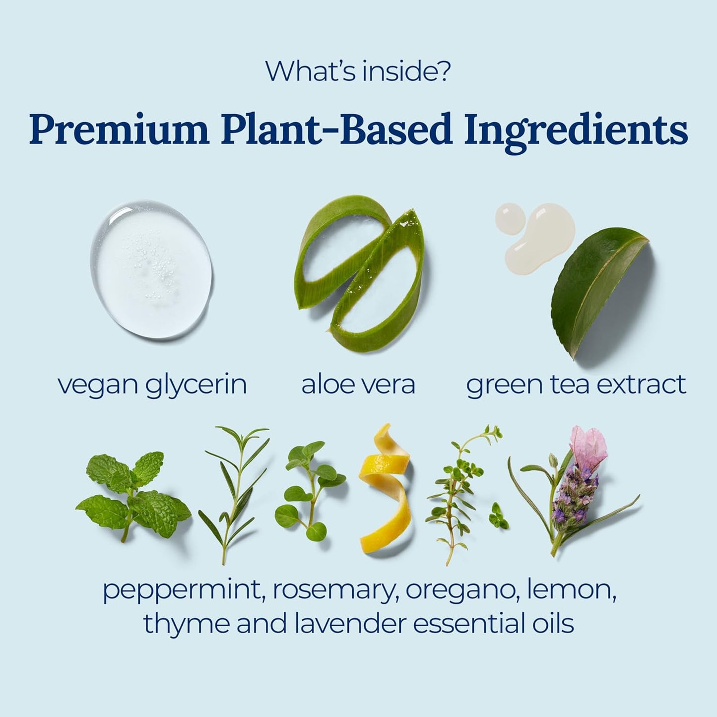 Signature Herbal Spray Hand Sanitizer | Travel Size | Hydrate & Cleanse | Made with Aloe Vera & Green Tea Extract | Blend of Essential Oils Including Peppermint & Lavender | Travel Essential | 3-Pack