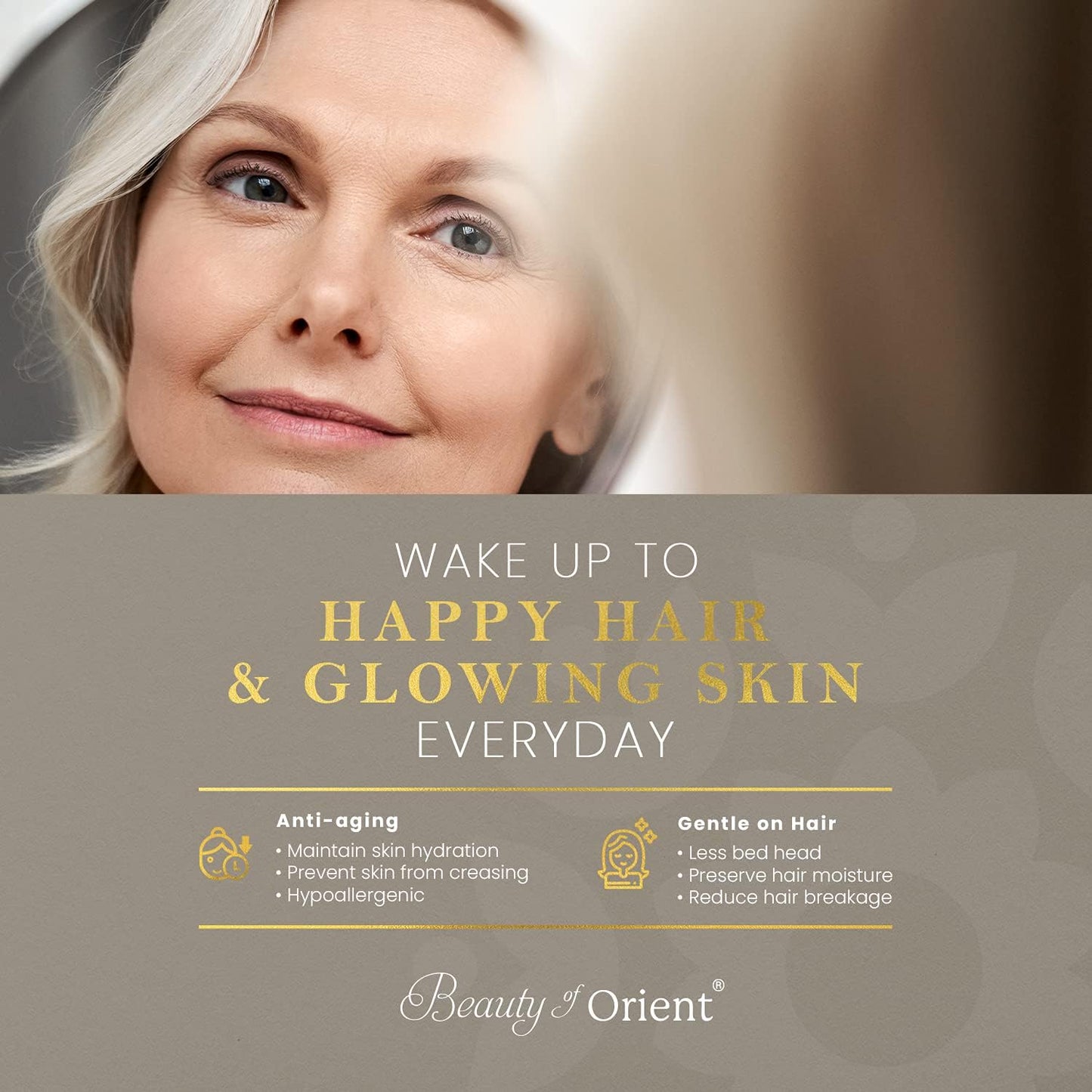 25 Momme Premium Mulberry Silk Pillowcase for Hair and Skin | Handcrafted Hypoallergenic & Anti-Acne Silk Pillow Cases with Zipper | Queen - 20" x 30", Silver Lining