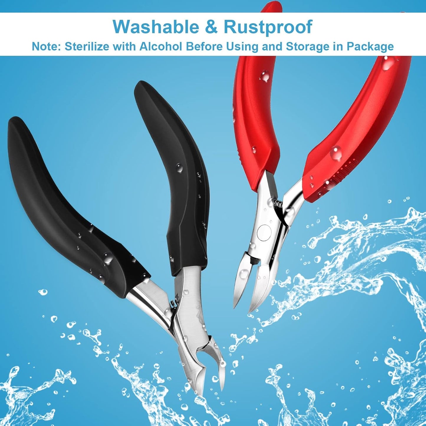 Toenail Clippers for Seniors Thick Toenails, Toe Nail Clippers Adult Long Handle for Men, Sharp Professional Heavy Duty Ingrown Toenail Tool