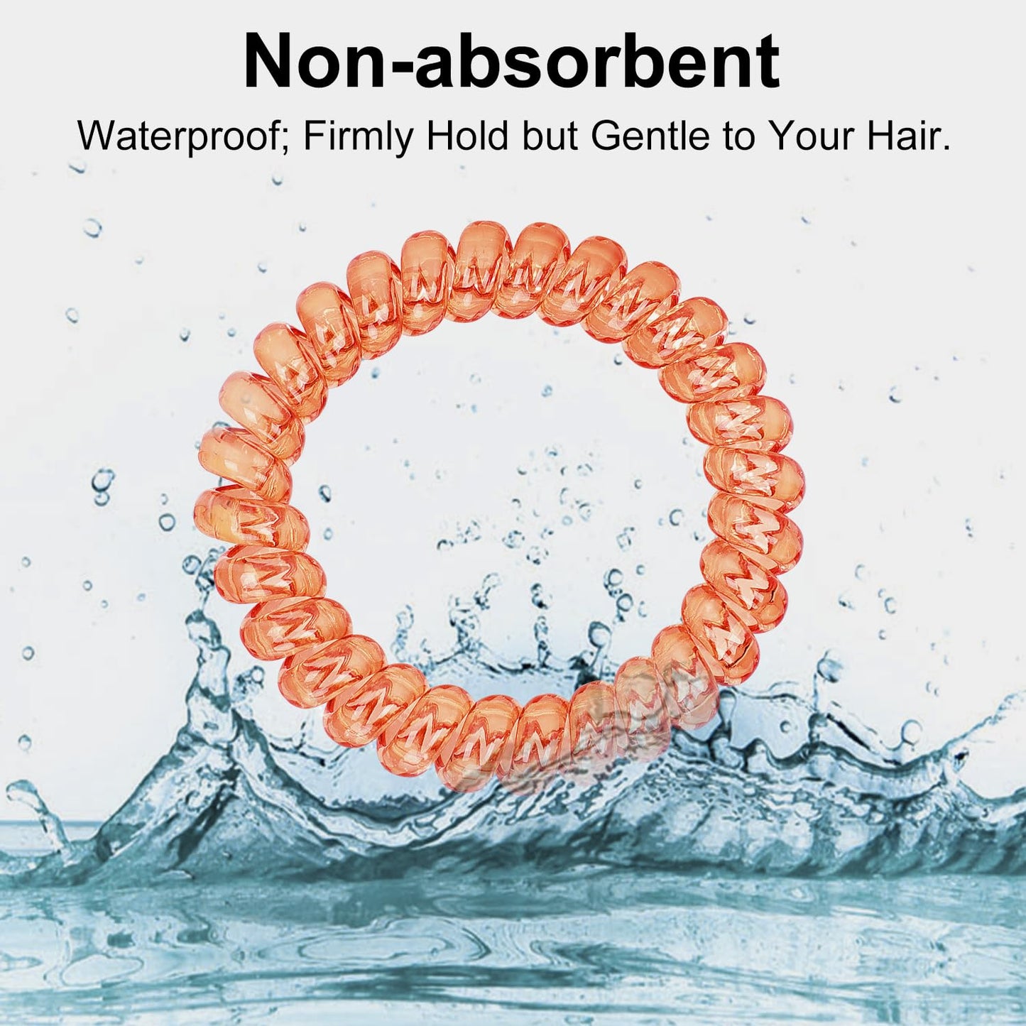 JessLab Spiral Hair Ties for Women, 10-Pack Traceless No-Damage Ponytail Holders, Coils Hair Bands for Girls, Assorted Colors