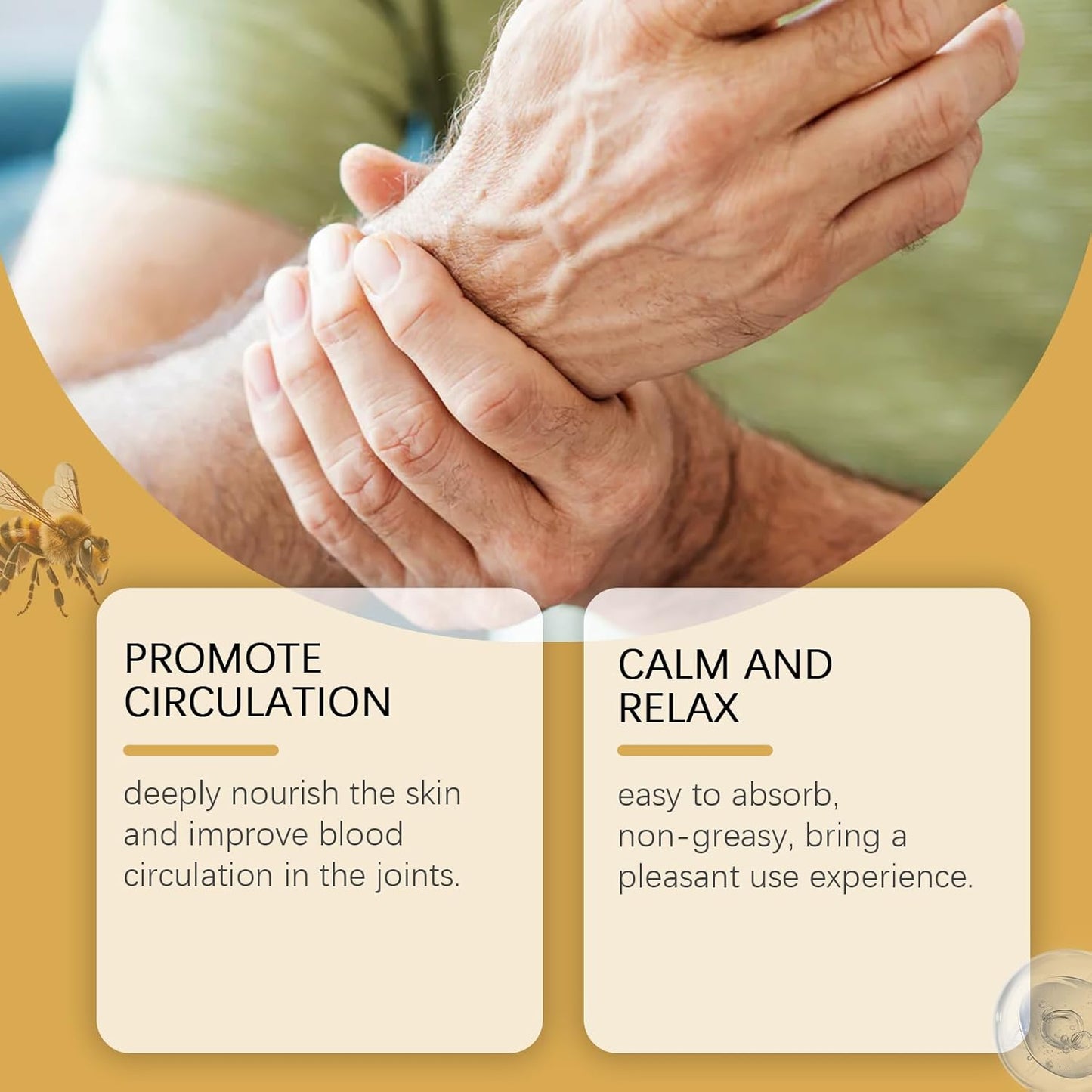 Bee Venom Refreshing Body Mist - Cooling Gel Spray for Skin, Lightweight Hydration During Massage, Non-Sticky Daily Skin Care Spray