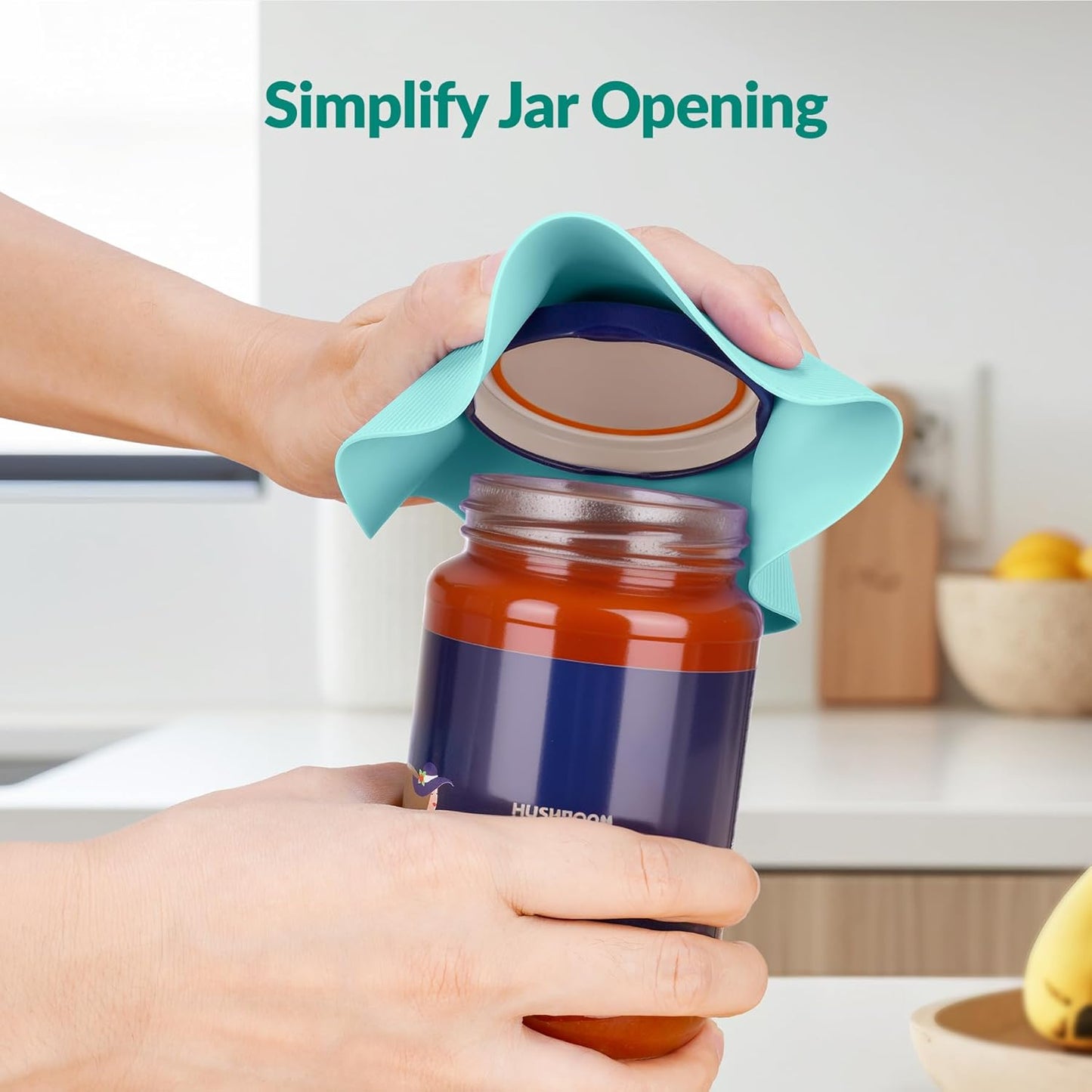 NIHOME Silicone Jar Opener – 6 Inch Large Anti-Slip Grip Pads, Premium 100% Food-Grade Silicone, Stylish Designer Colors, Multi-Purpose Heat-Resistant Mat & Coaster, Set of 4 (Macaron Colors)