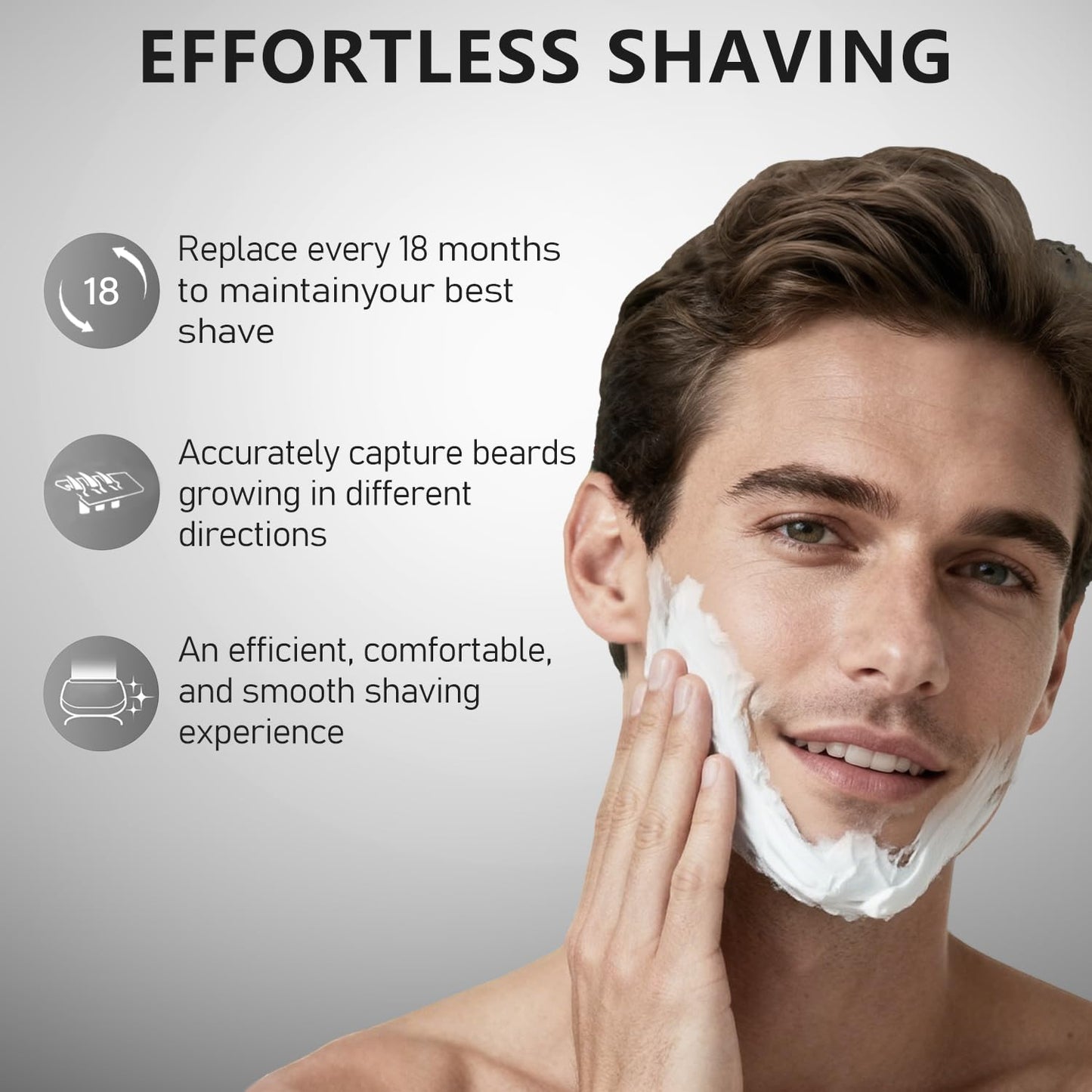 S9 94M Shaver Head for Braun Series 9 & Series 9 Pro, Replacement Foil & Cutter Blade for Braun Electric Razor 9290cc, 9291cc, 9370cc, 9376cc, 9293s, 9260s, 9295cc, 9385cc ect and More