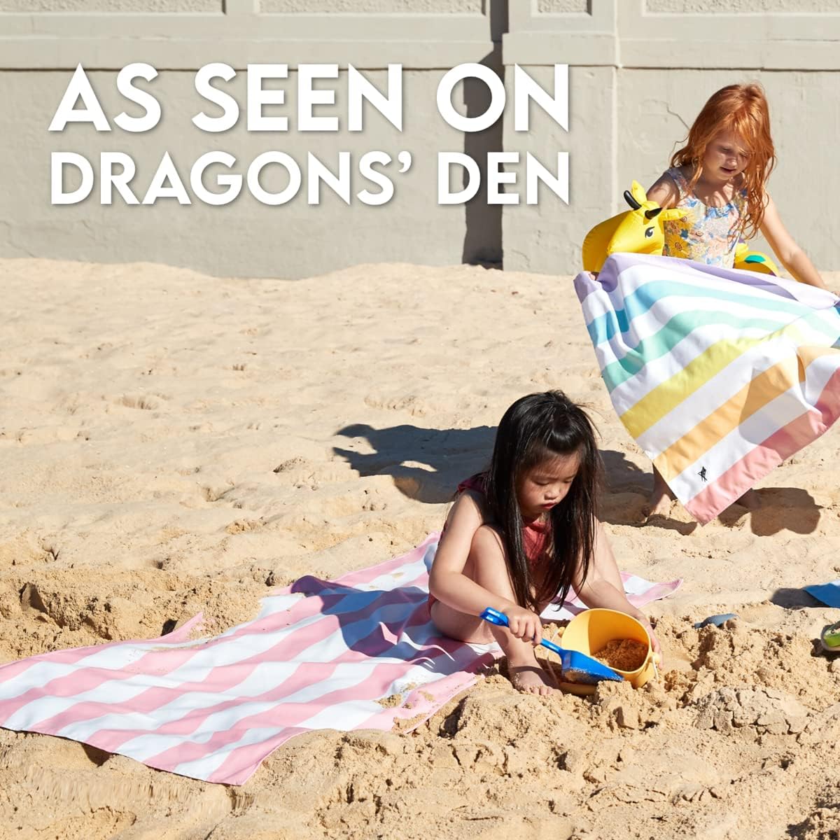 Dock & Bay Quick Drying Towel - for Sports & Gym - Compact, Lightweight - 100% Recycled - Includes Bag - Cabana - Malibu Pink, Medium (130x70cm, 51x27)