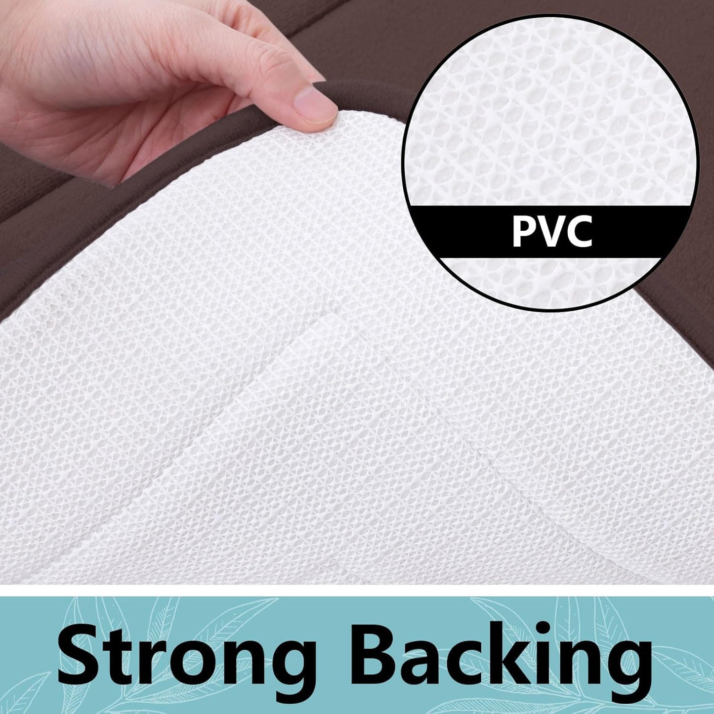 Arotive Memory Foam Bathroom Rug Mat 30x20, Ultra Soft and Absorbent Bath Mat, Machine Wash Dry, Comfortable Bath Rug Carpet for Bathroom Floor, Tub and Shower, Brown