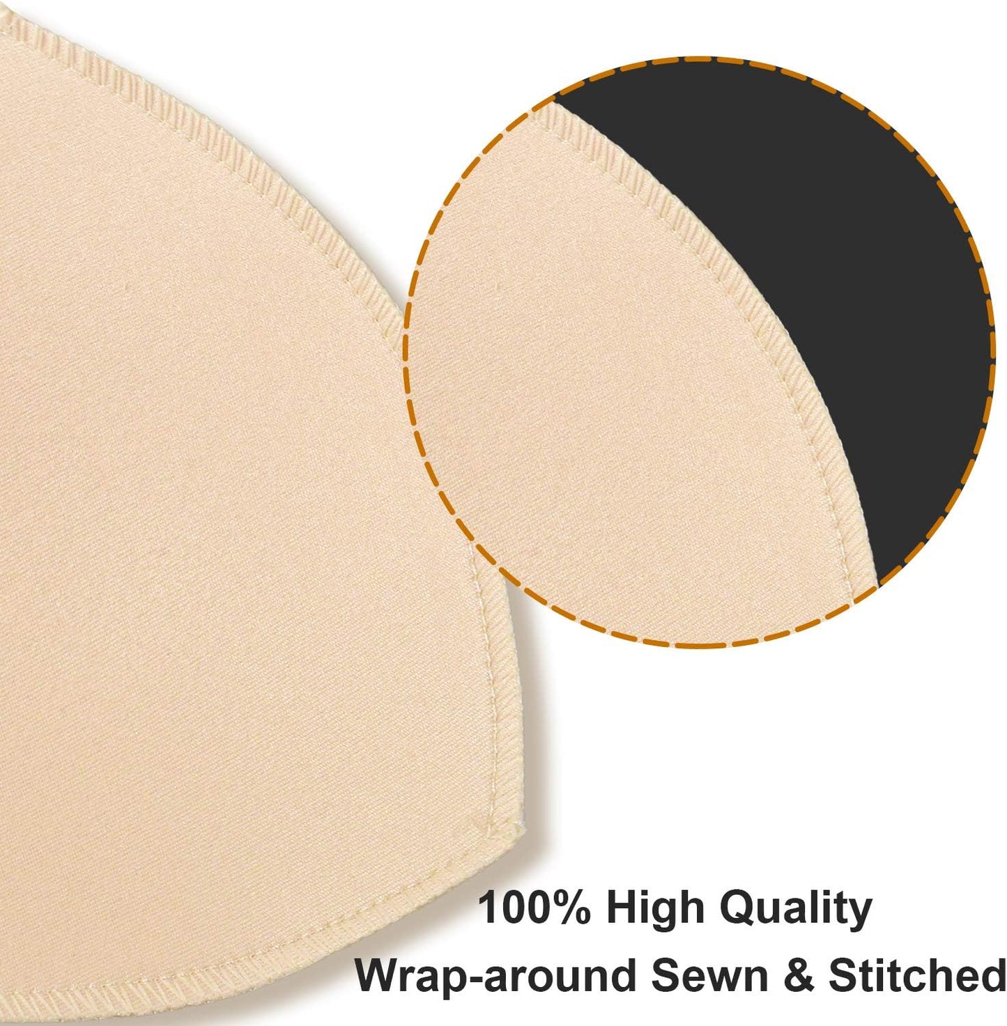 Bra Pad Insert,Removable Sport Bra Cup Triangle Breathable & Reusable Bra Pad for Yoga Bra,Swimsuits,Bikini