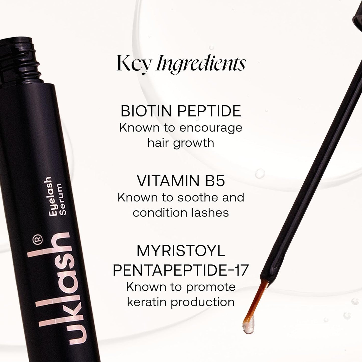 UKLASH Eyelash Growth Serum - #1 Rated Lash Serum for Longer, Fuller Lashes - Formula for Naturally Longer Lashes and Extensions - Vegan & Cruelty-free