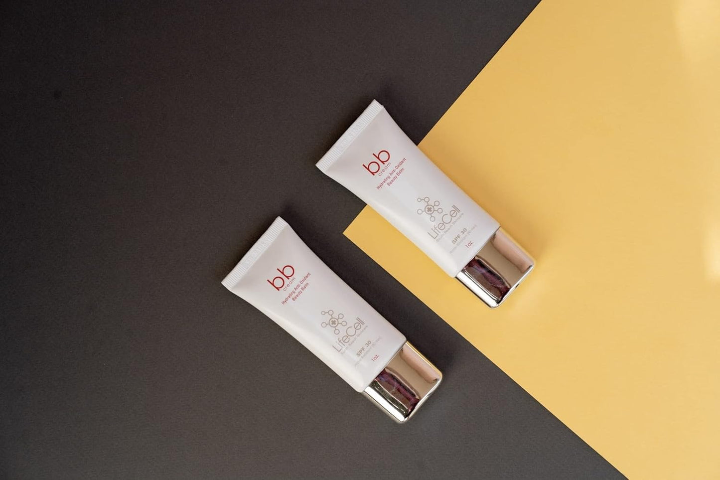 LifeCell Hydrating Antioxidant SPF 30 Tinted Anti-Aging BB Cream – Medium Shade – Physical Sunscreen with Zinc Oxide for Wrinkle Prevention, Dark Spot Defense – 1oz