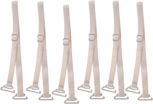 Magicmode 3 Pairs Bra Strap Replacement Elastic Adjustable Removable Multi Color