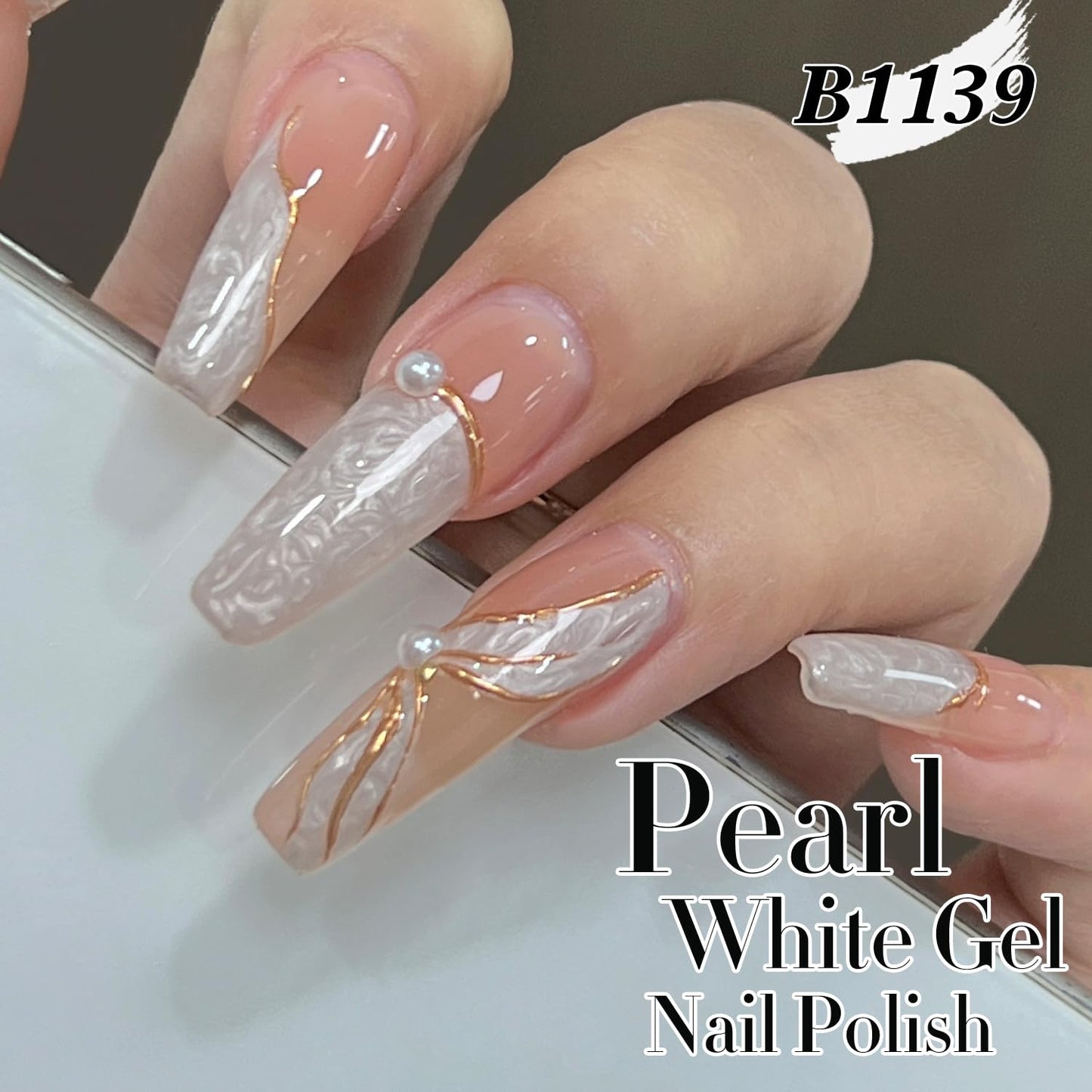 Double Rhythm Gel Nail Polish Set of 6 Colors Baby Light Pastel Milky Nail Polish Starter Kit Art DIY Salon Home (Pearl White Pink Green Blue Yellow Purple,Kit 30)