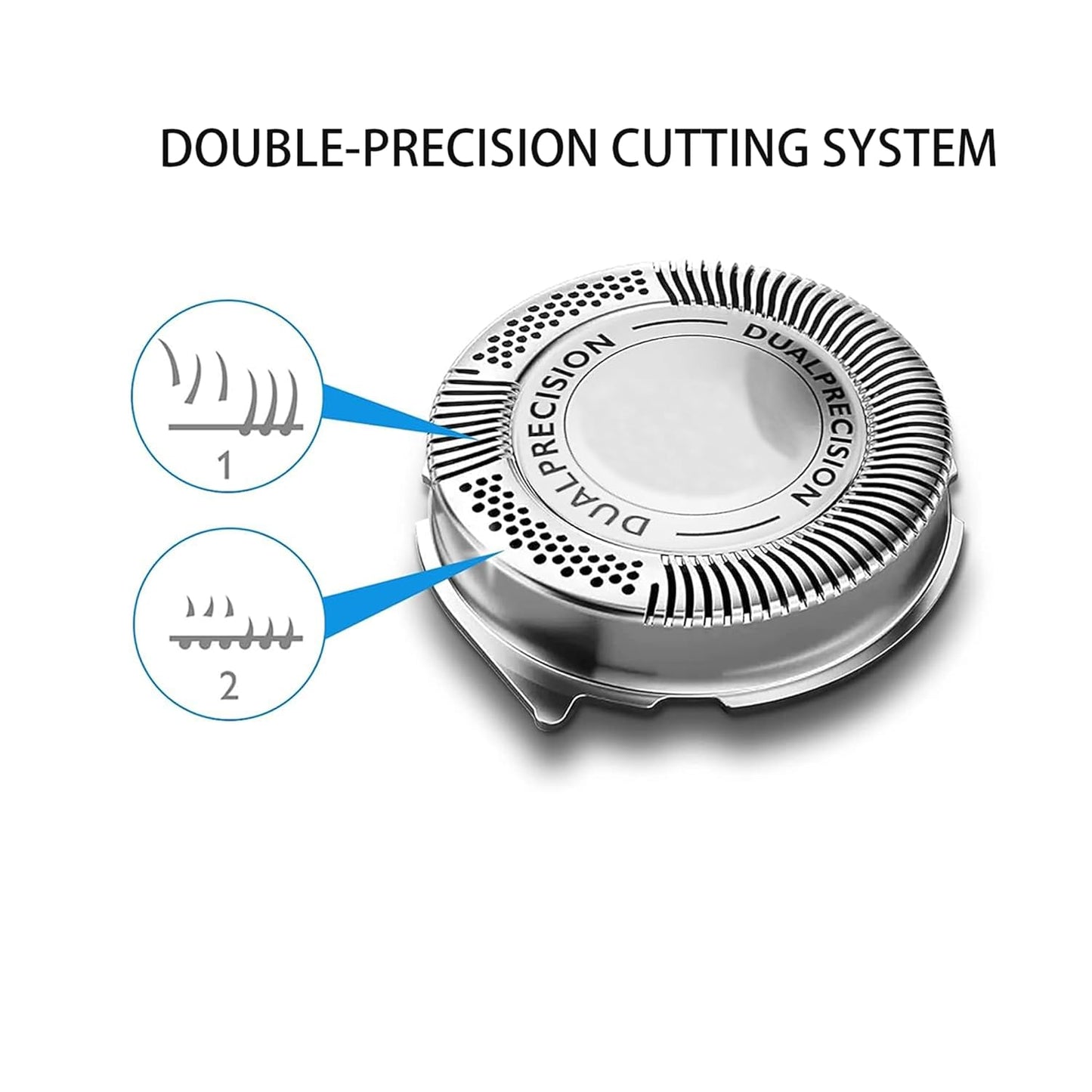 HQ8 Replacement Heads blades for Aquatec Shavers HQ8 Replacement Razor Blades Compatible with Shavers AT810 AT880 PT720 AT815 HQ8505 Heads 12-Pack