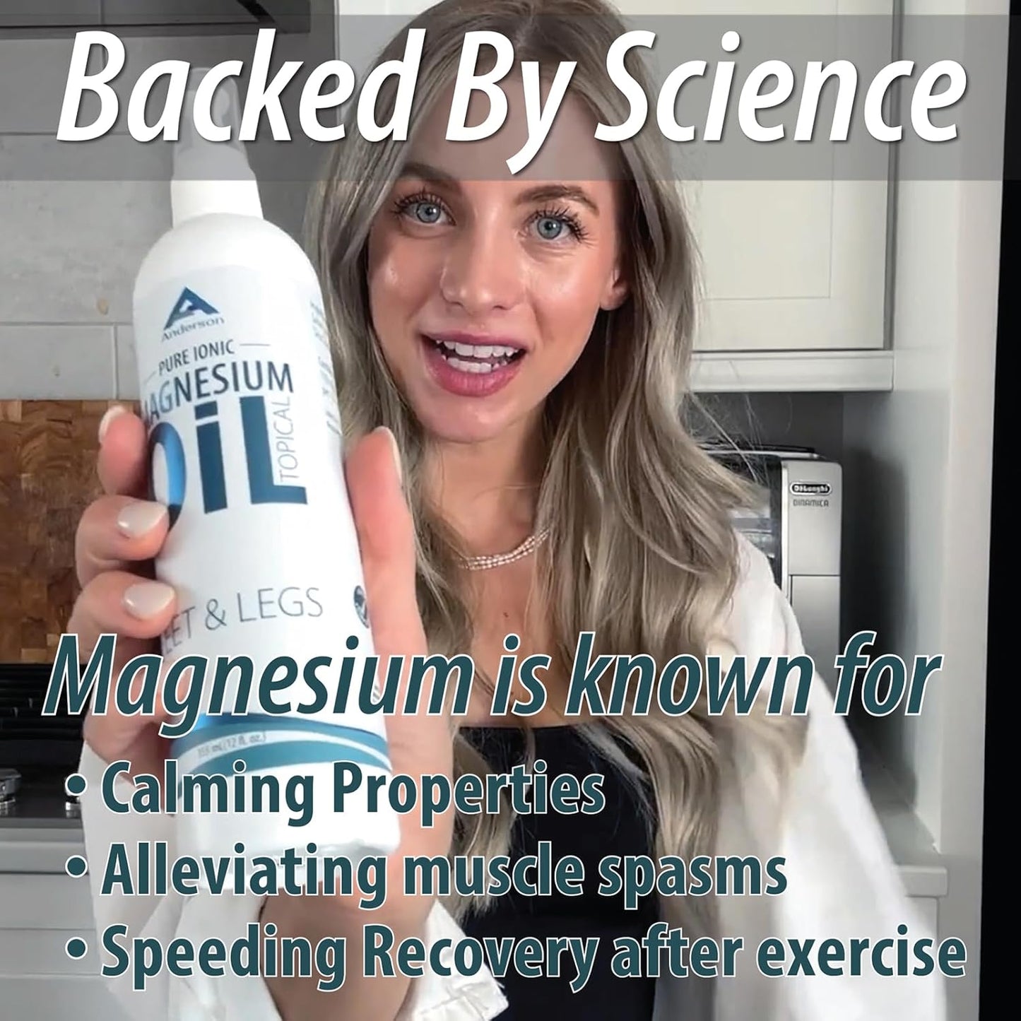 Magnesium Oil Spray for Feet and Legs | Made in The USA | Topical Ionic Magnesium Chloride Lotion for Body Joints | Promotes Relaxation, Relief from Muscle Cramps, 3oz