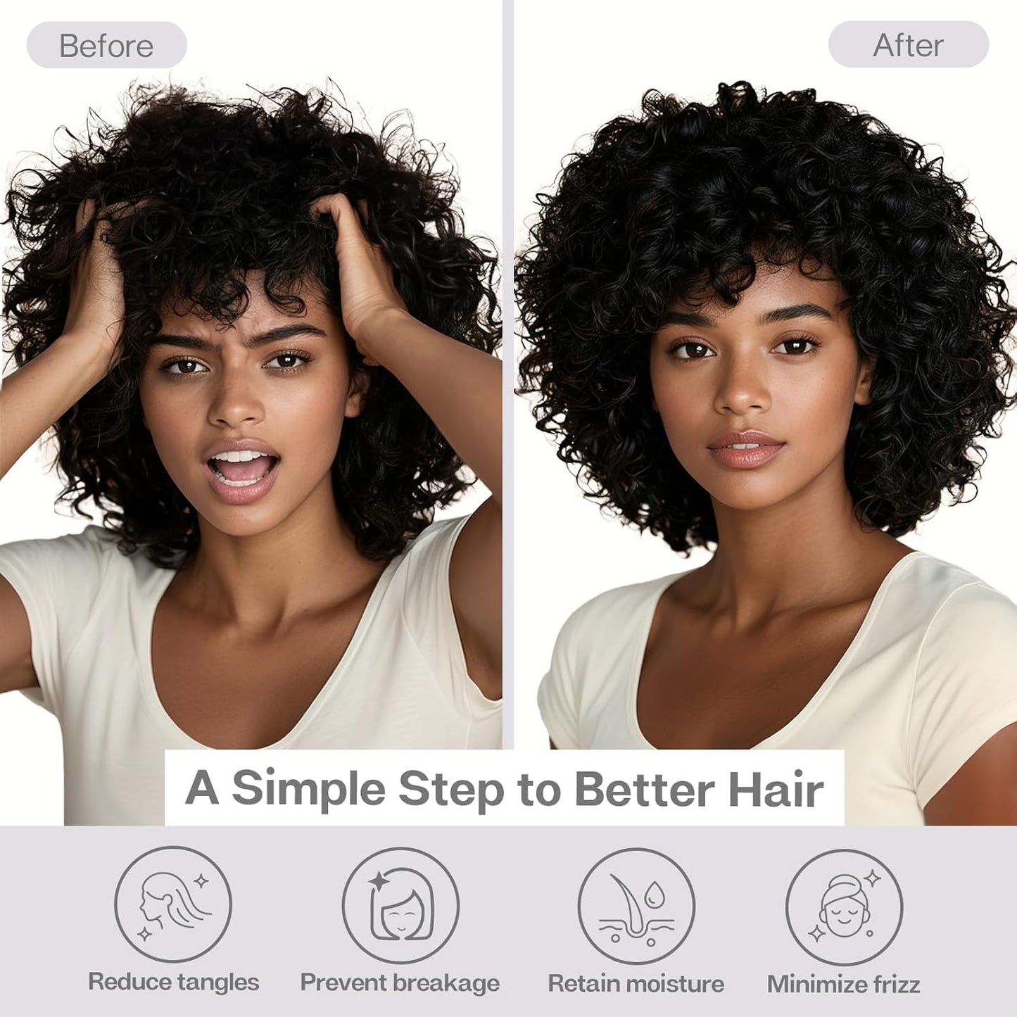 MR&HM Satin Pillowcase for Hair and Skin, Silk Satin Pillowcase 2 Pack, Standard Size Pillow Cases Set of 2, Silky Pillow Cover with Envelope Closure (20x26, White)