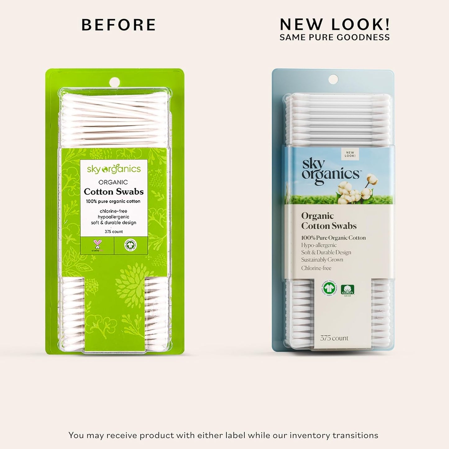 Sky Organics - Organic Cotton Swabs, Ultra Soft Tips - Strong & Durable - Hypoallergenic - Chlorine Free - Sustainable - Natural, Vegan & Cruelty Free - Skin Care & Self Care w ebook