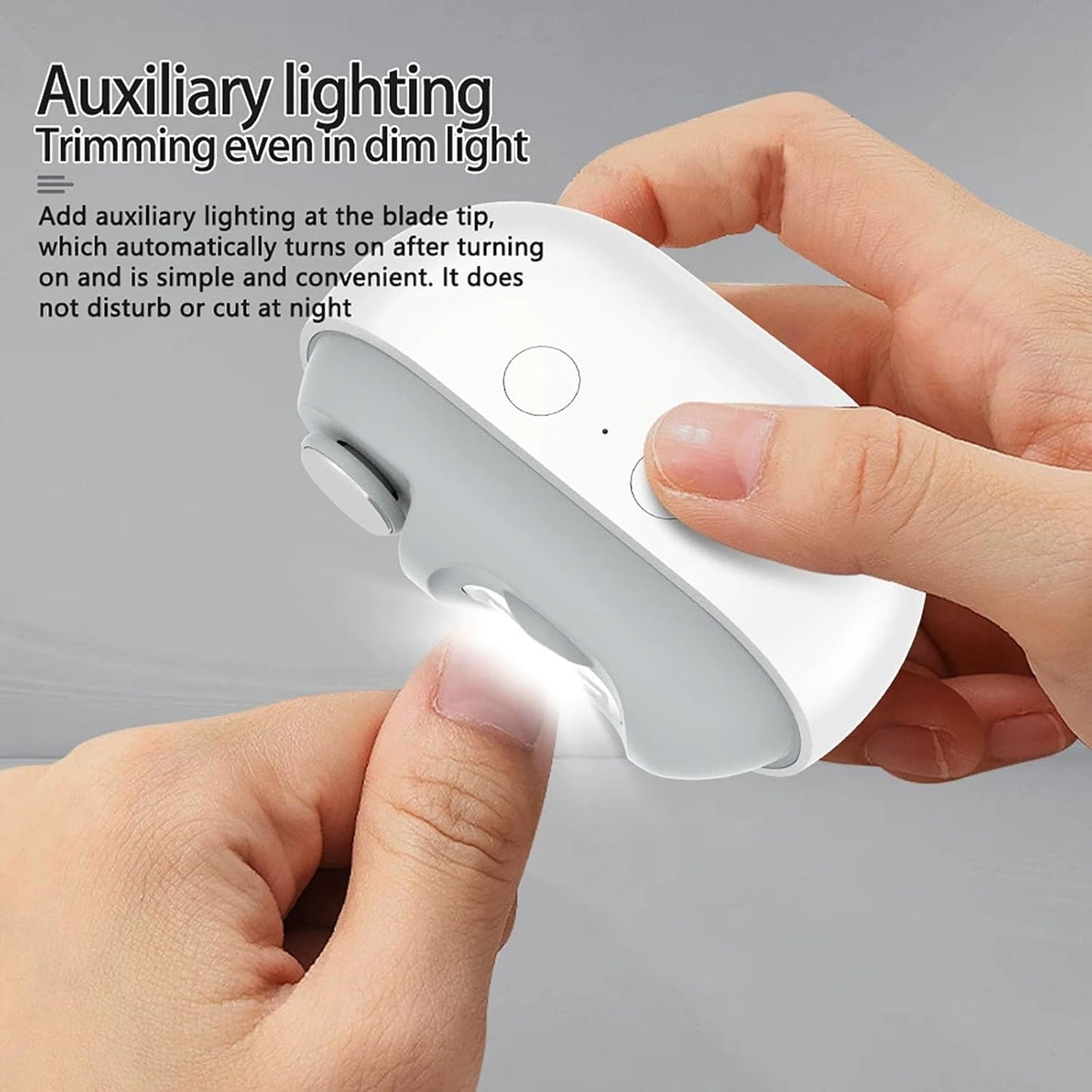 Imwing Easy Clip, Olygee/Yosody/Fanyil Easyclip Electric Nail Clippers & Polisher 2-in-1 with LED Light - Safe Toe & Fingernail Trimmer for Seniors, Adults, Kids, Baby (Mix)