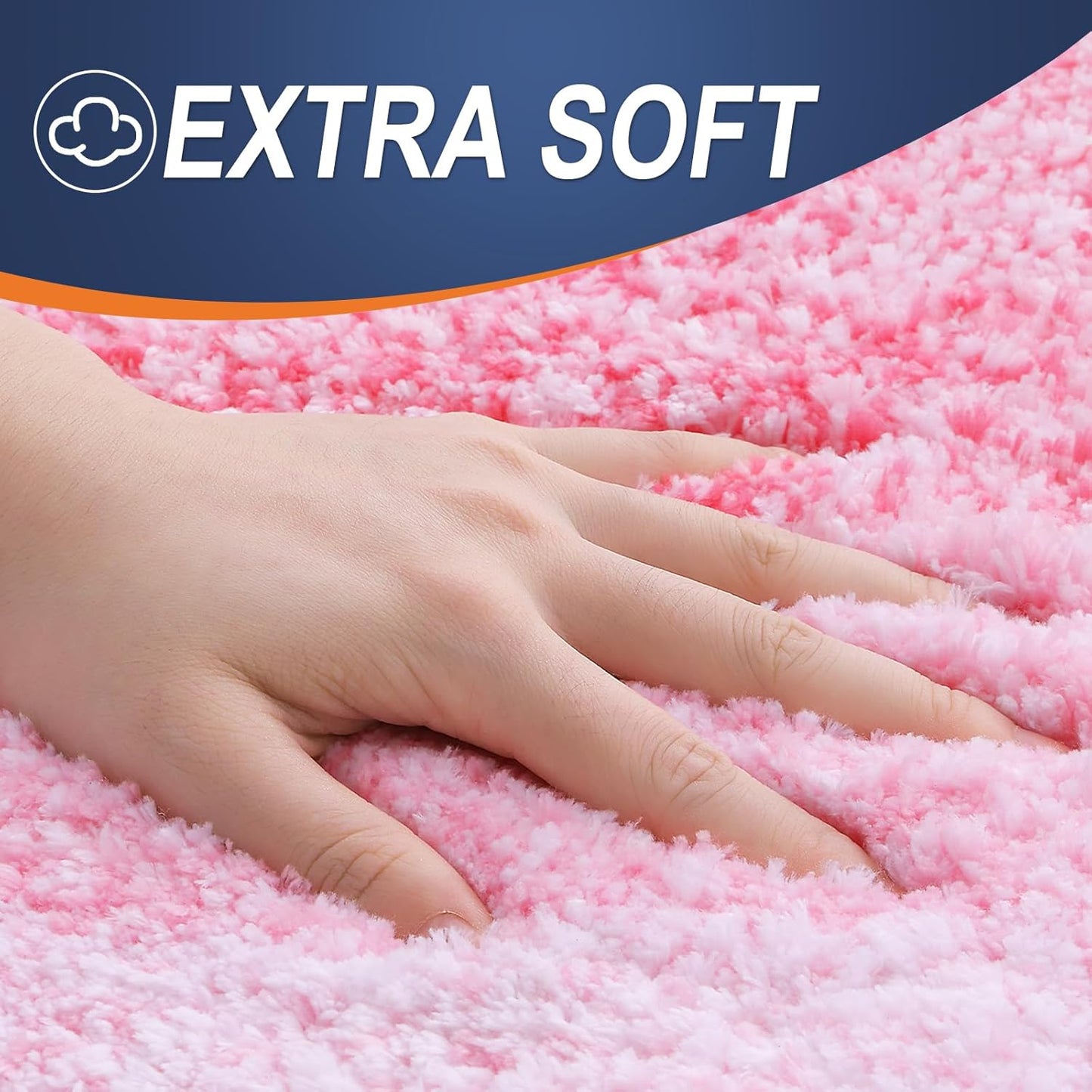 OLANLY Bathroom Rugs Mat 30x20, Extra Soft Absorbent Microfiber Bath Rugs, Rubber Backing, Quick Dry, Machine Washable Bath Mats for Bathroom Floor, Tub and Shower, Home Decor Accessories, Pink