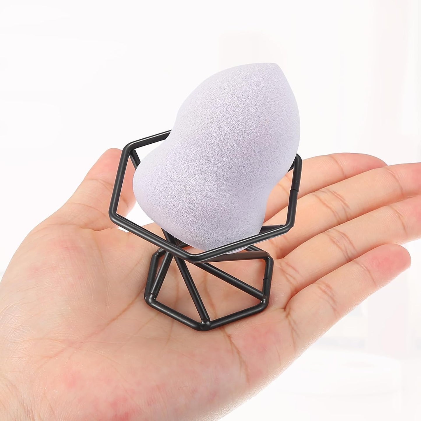 VOCOSTE Makeup Sponge Holder, Beauty Sponge Dry Stand, Beauty Sponge Holder, Makeup Beauty Egg Drying Stand for Vanity, Black