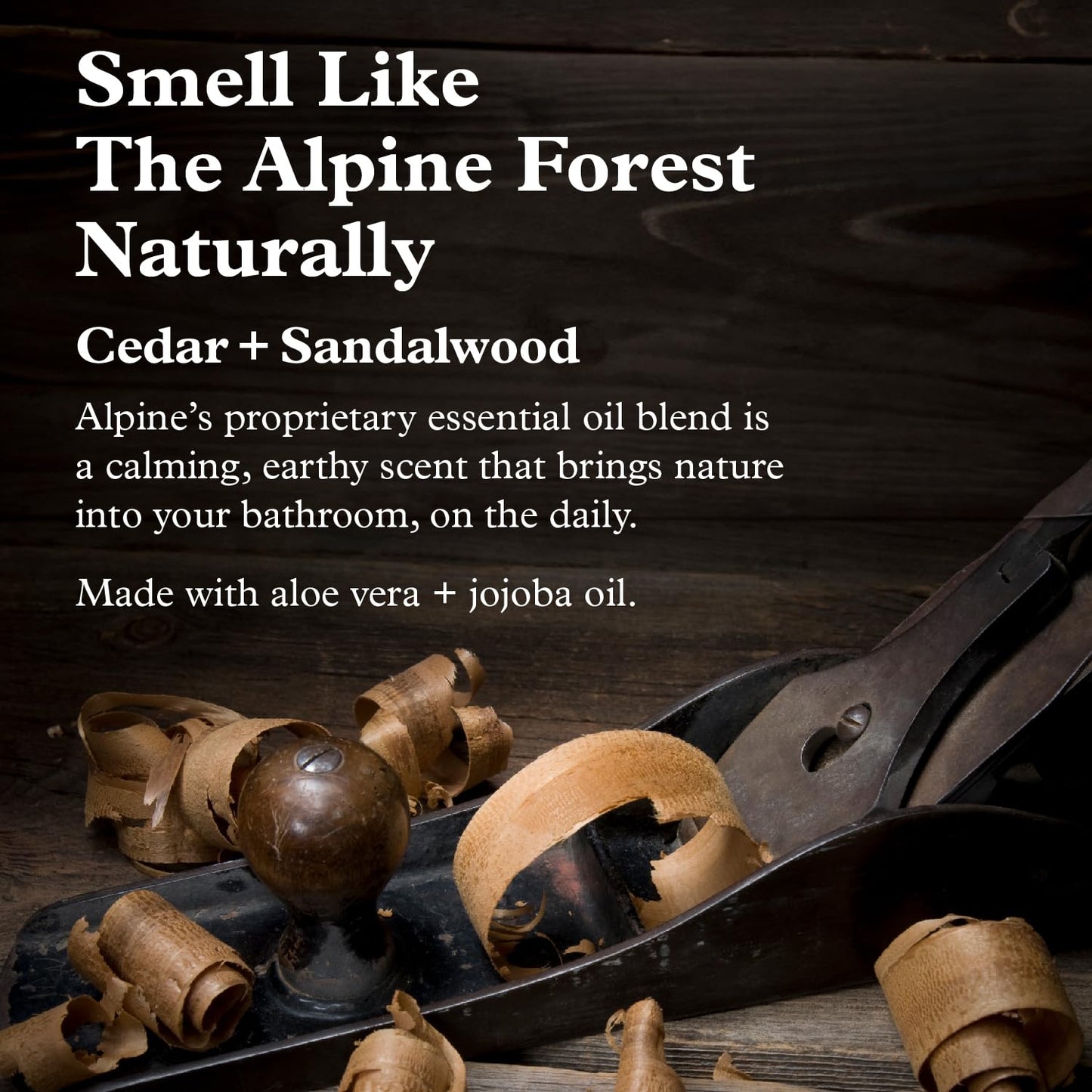 Alpine Provisions Cedar & Sandalwood Moisturizing Body Wash - Cleanse Naturally with Essential Oils - Vegan, Sulfate & Plastic Free - Gentle on Skin Natural Body Wash for Men and Women - 16.9 fl oz