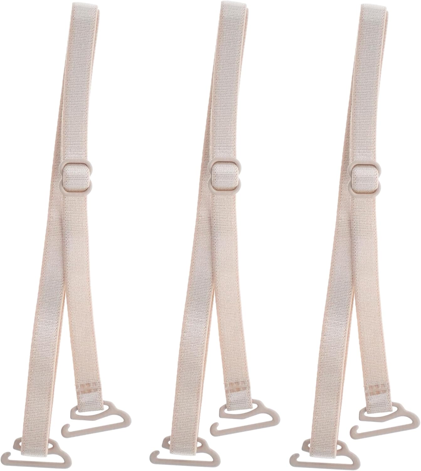 Magicmode 3 Pairs Bra Strap Replacement Elastic Adjustable Removable Multi Color