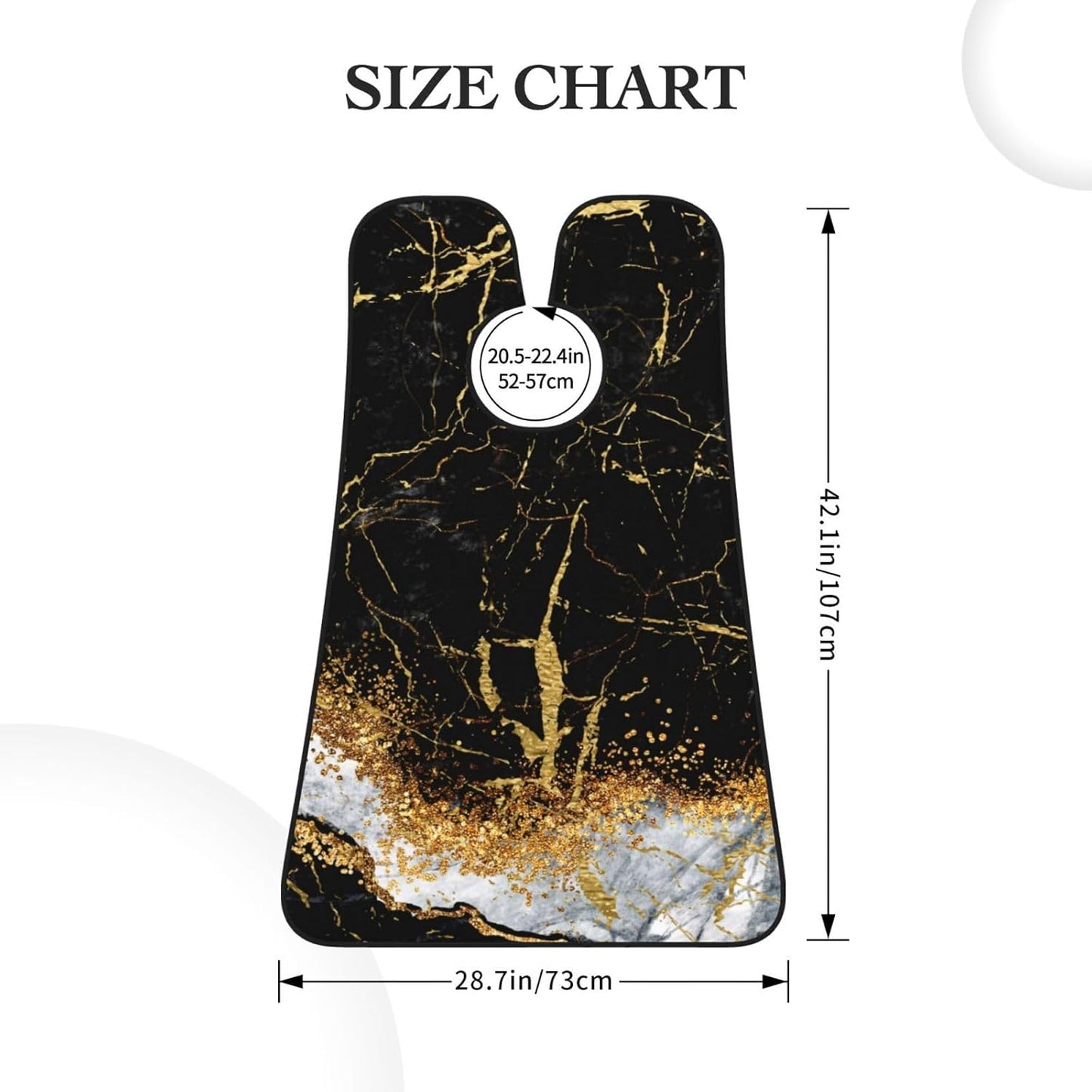 Marble Beard Bib Apron, Beard Hair Catcher For Men Shaving, Waterproof With Suction Cups