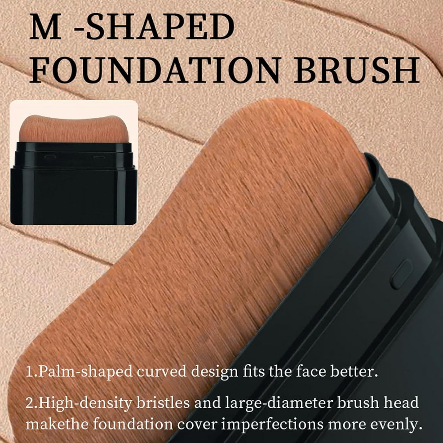 Foundation Stick, 2 in 1 Dual-Ended Long-Lasting Concealer Foundation Stick, Face Contouring foundation with Brush, Full Coverage Matte Finish for Face Makeup(05#DEEP WHEAT COLOR)